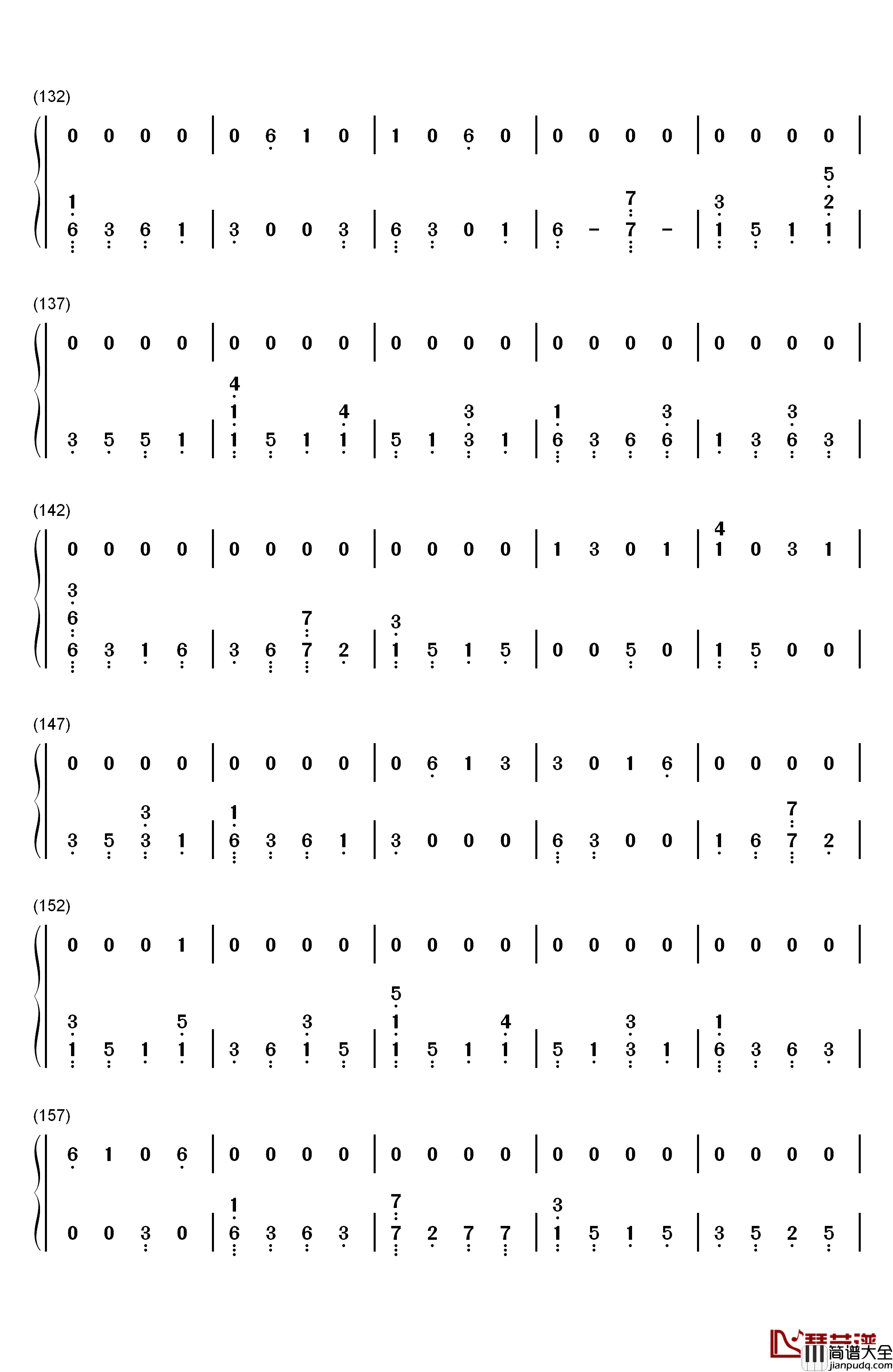Girls钢琴简谱_数字双手_Rita_Ora
