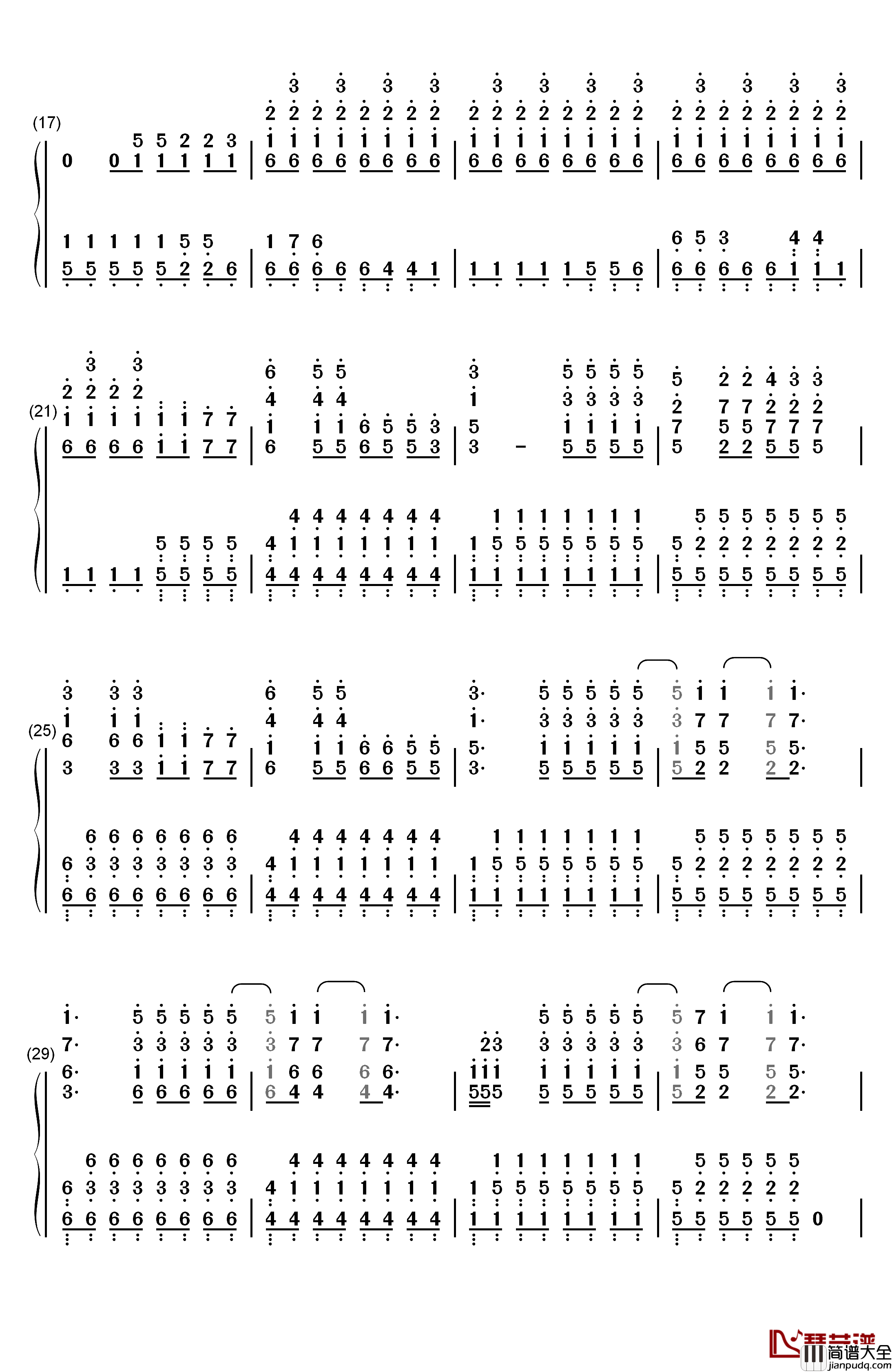 Try钢琴简谱_数字双手_P!nk
