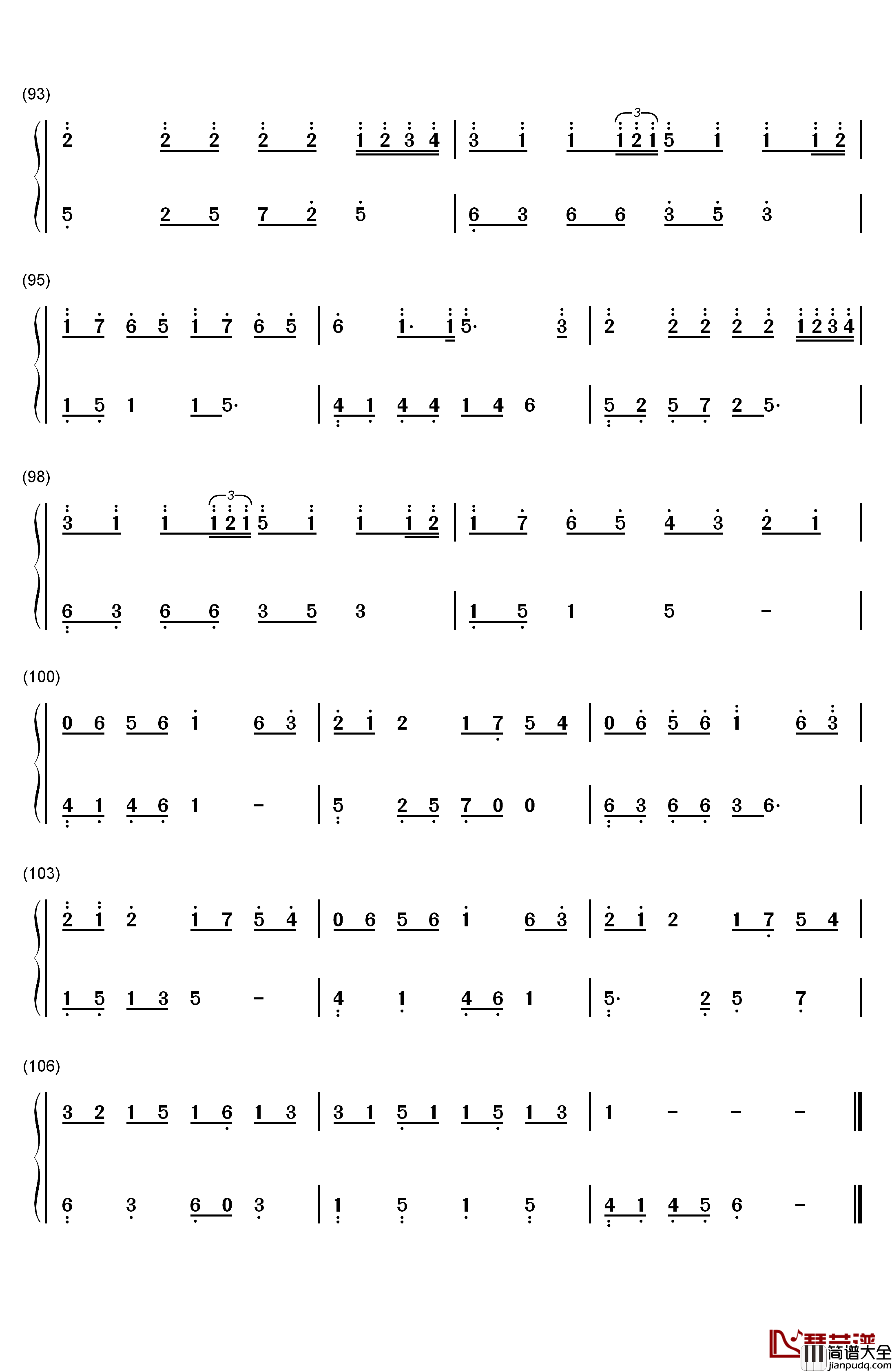 Scary_Monsters_and_Nice_Sprites钢琴简谱_数字双手_Skrillex