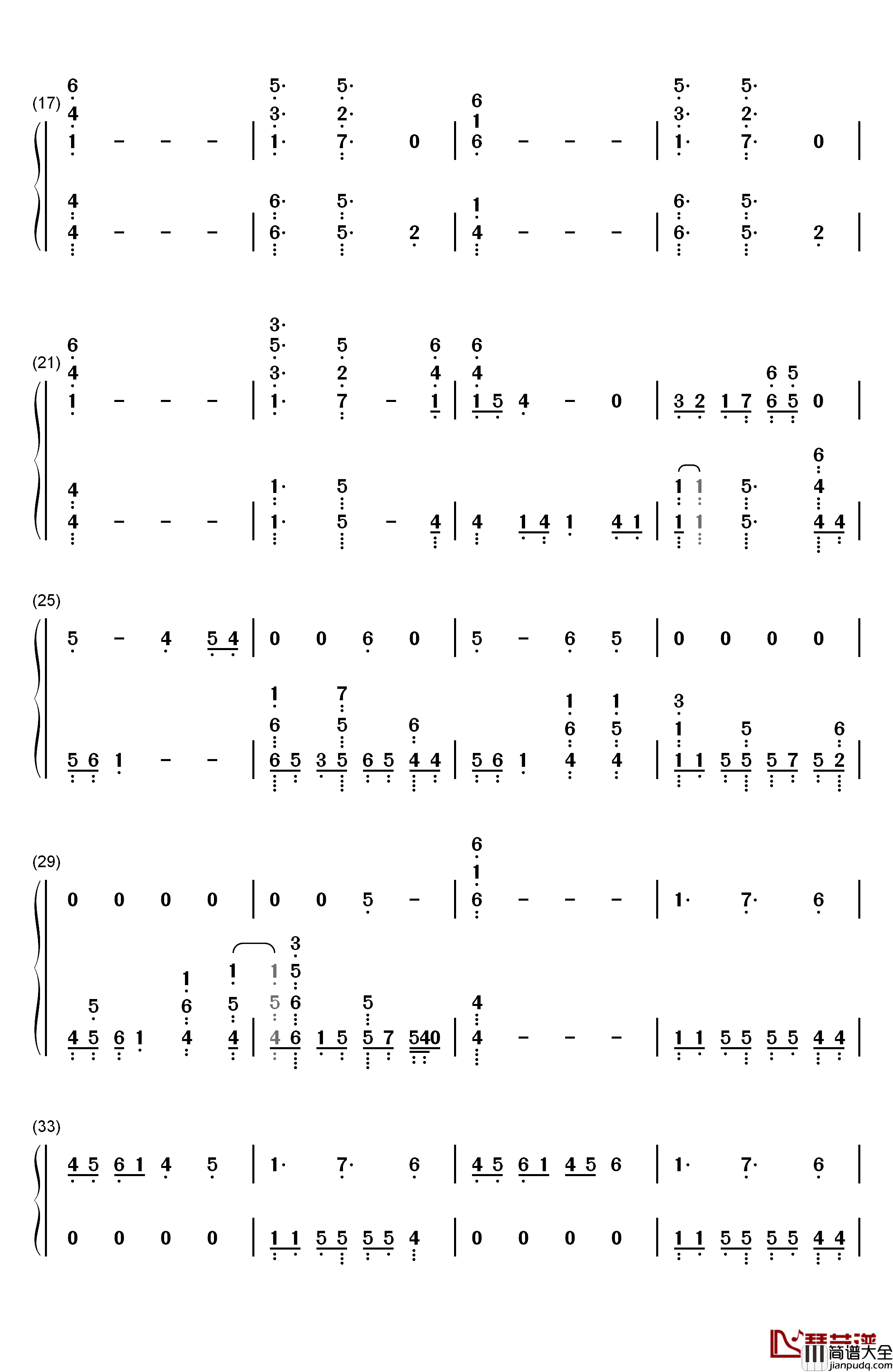 The_Middle钢琴简谱_数字双手_Zedd_Maren_Morris_Grey