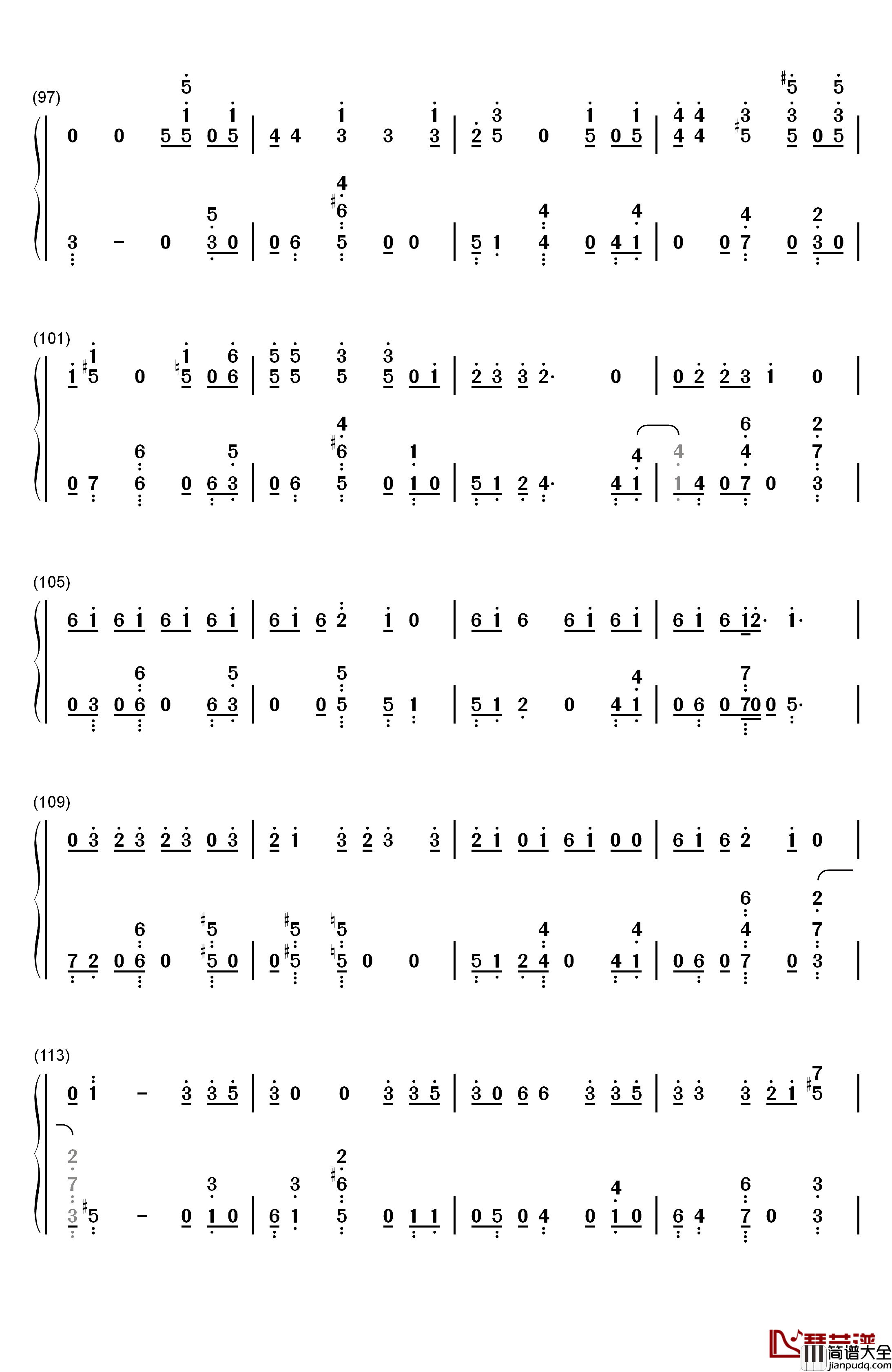 Love_Maze钢琴简谱_数字双手_防弹少年团