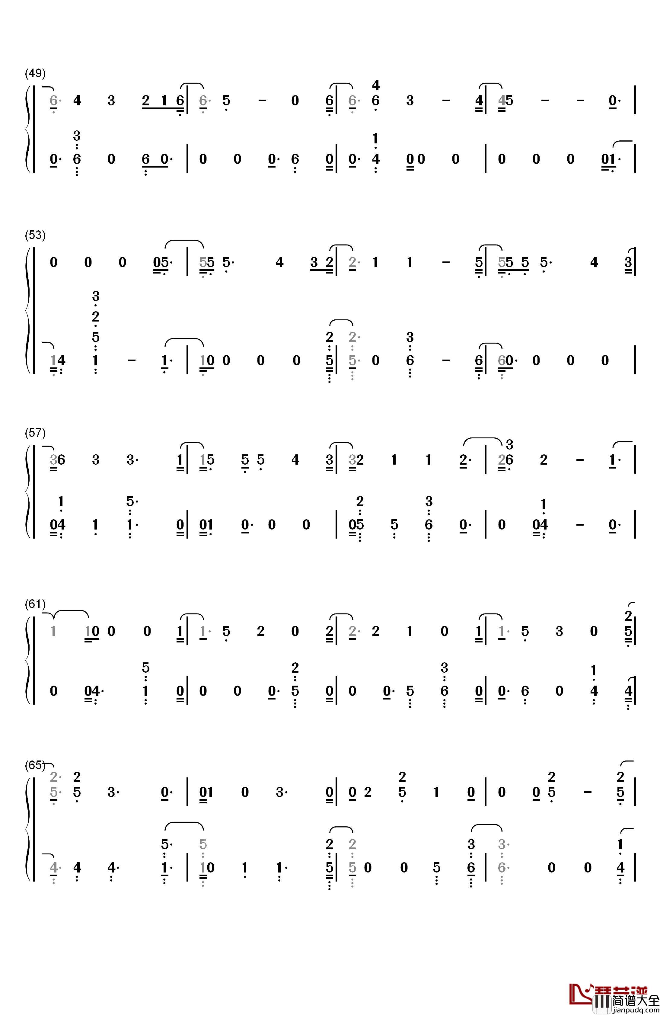 Magic_Shop钢琴简谱_数字双手_防弹少年团