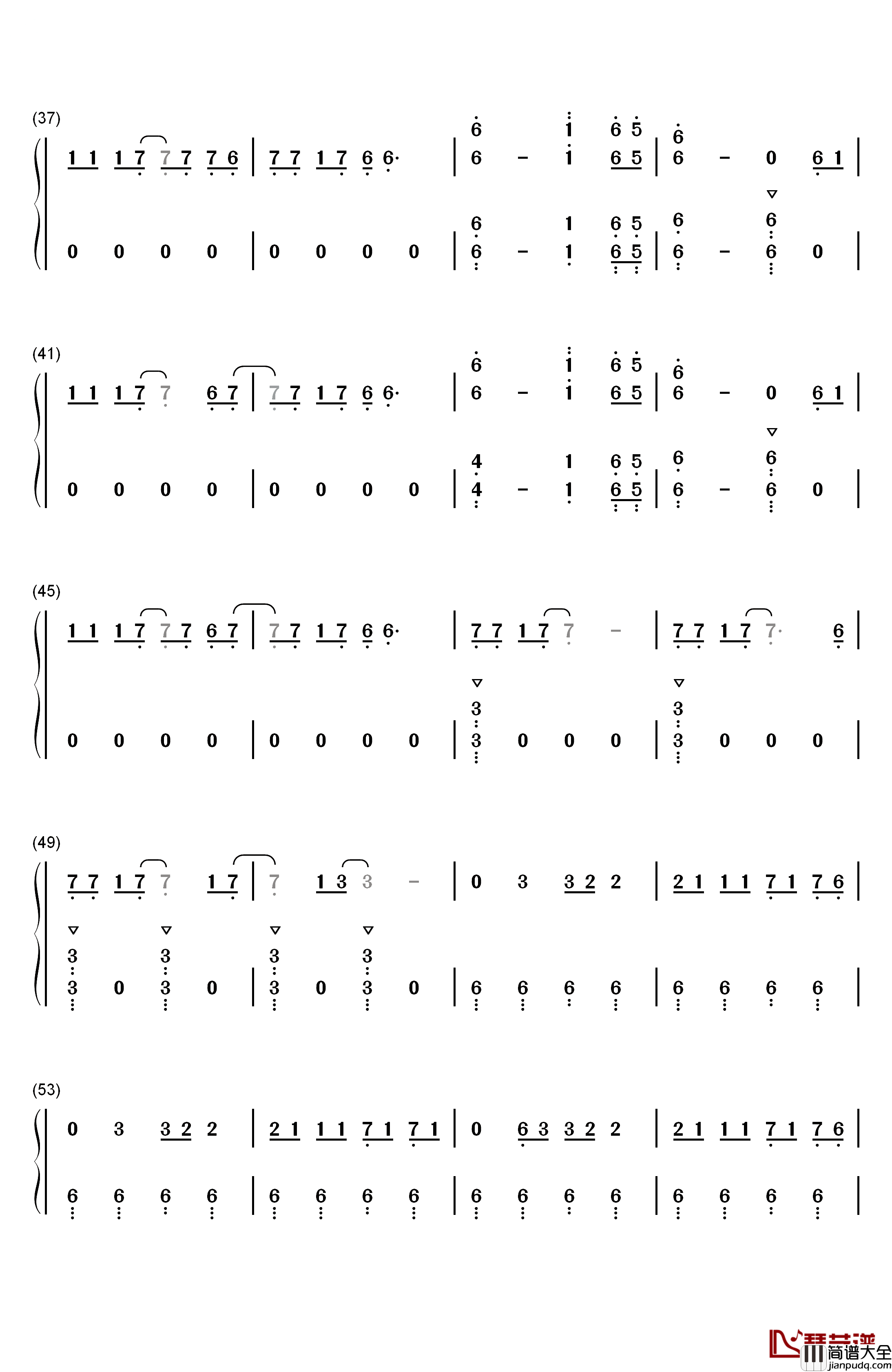 The_Greatest_Show钢琴简谱_数字双手_Pasek_and_Paul