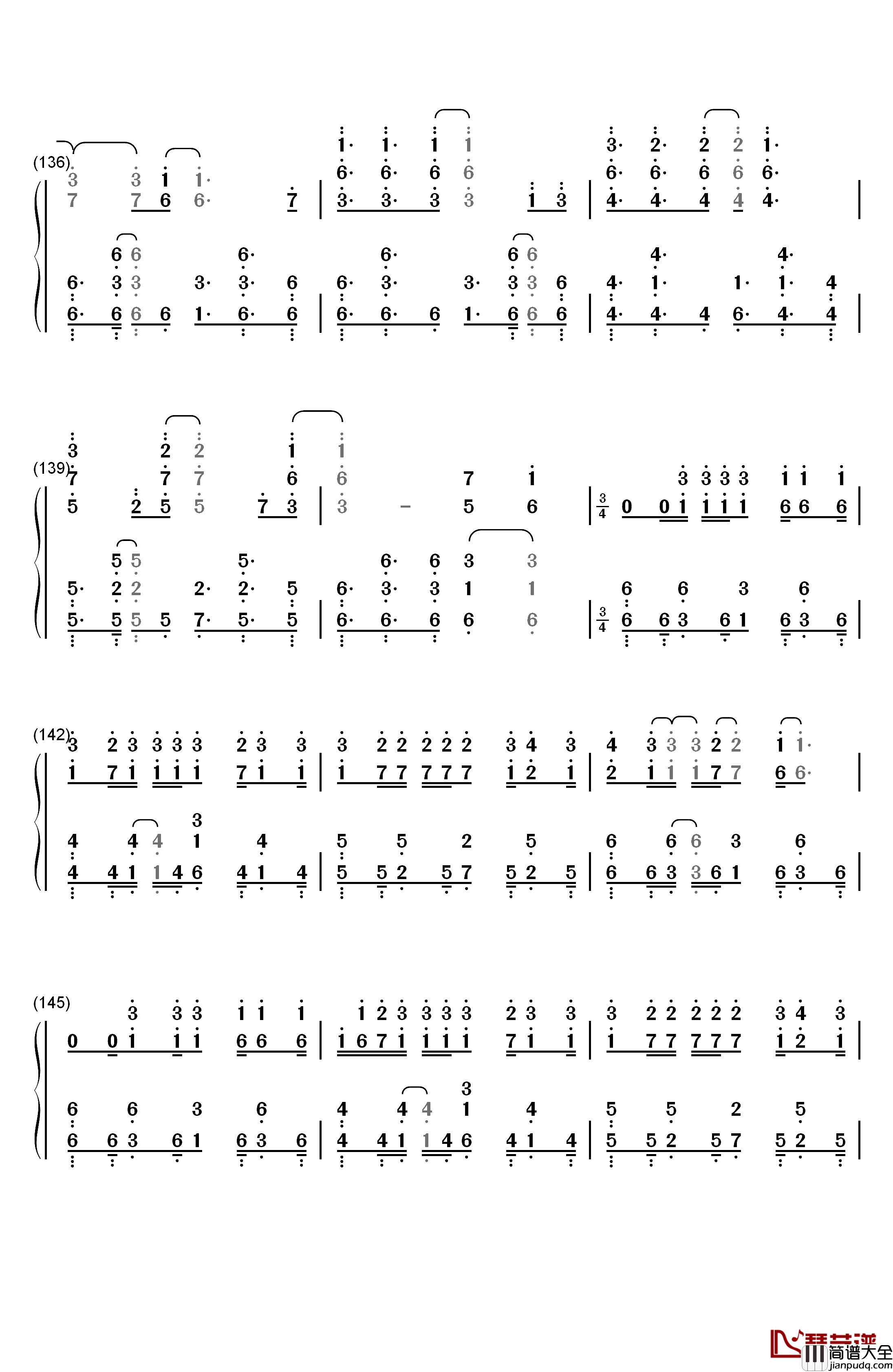 Katharsis钢琴简谱_数字双手_TK_from_凛冽时雨