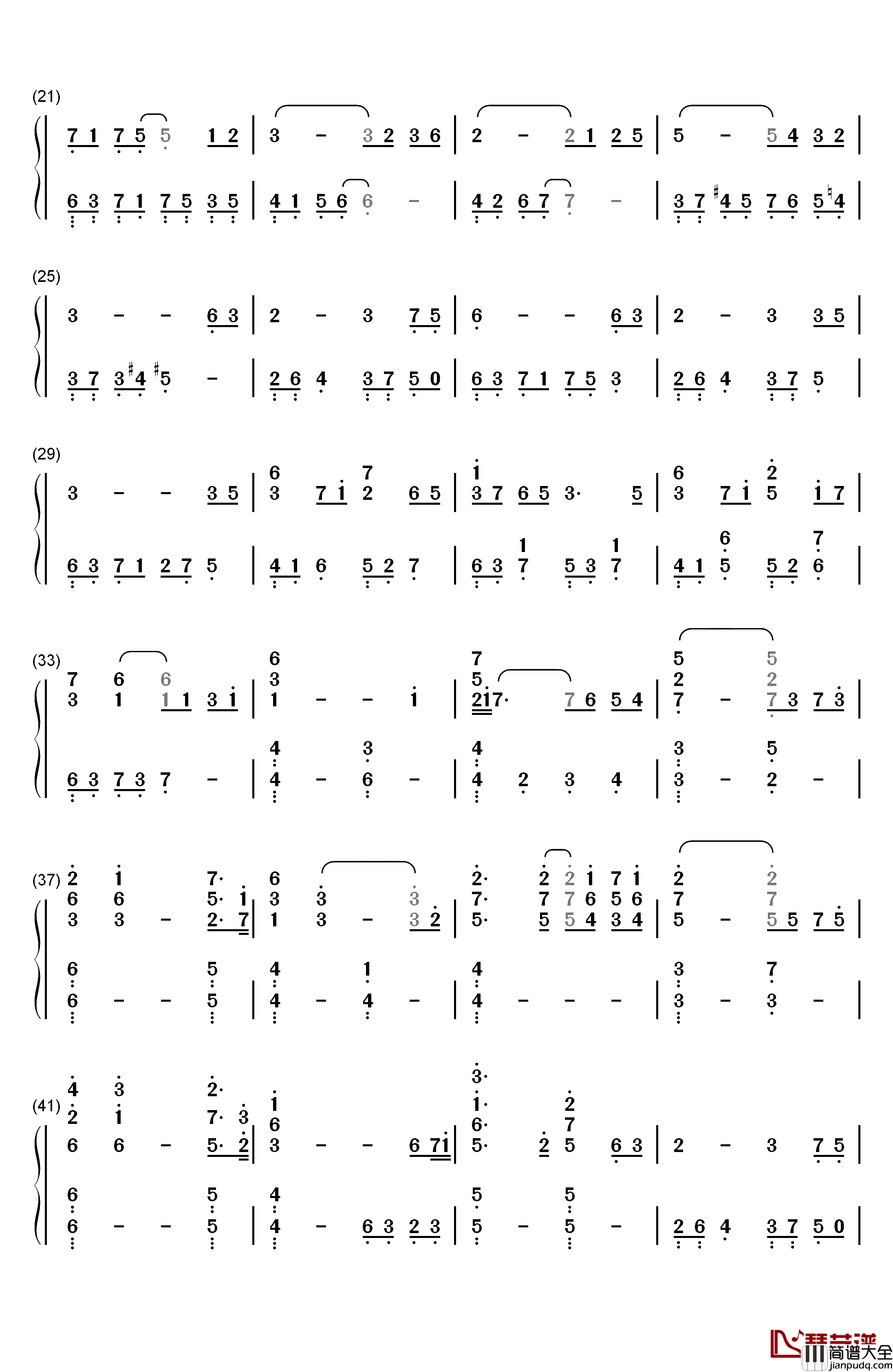 Coming_Home钢琴简谱_数字双手_S.E.N.S.