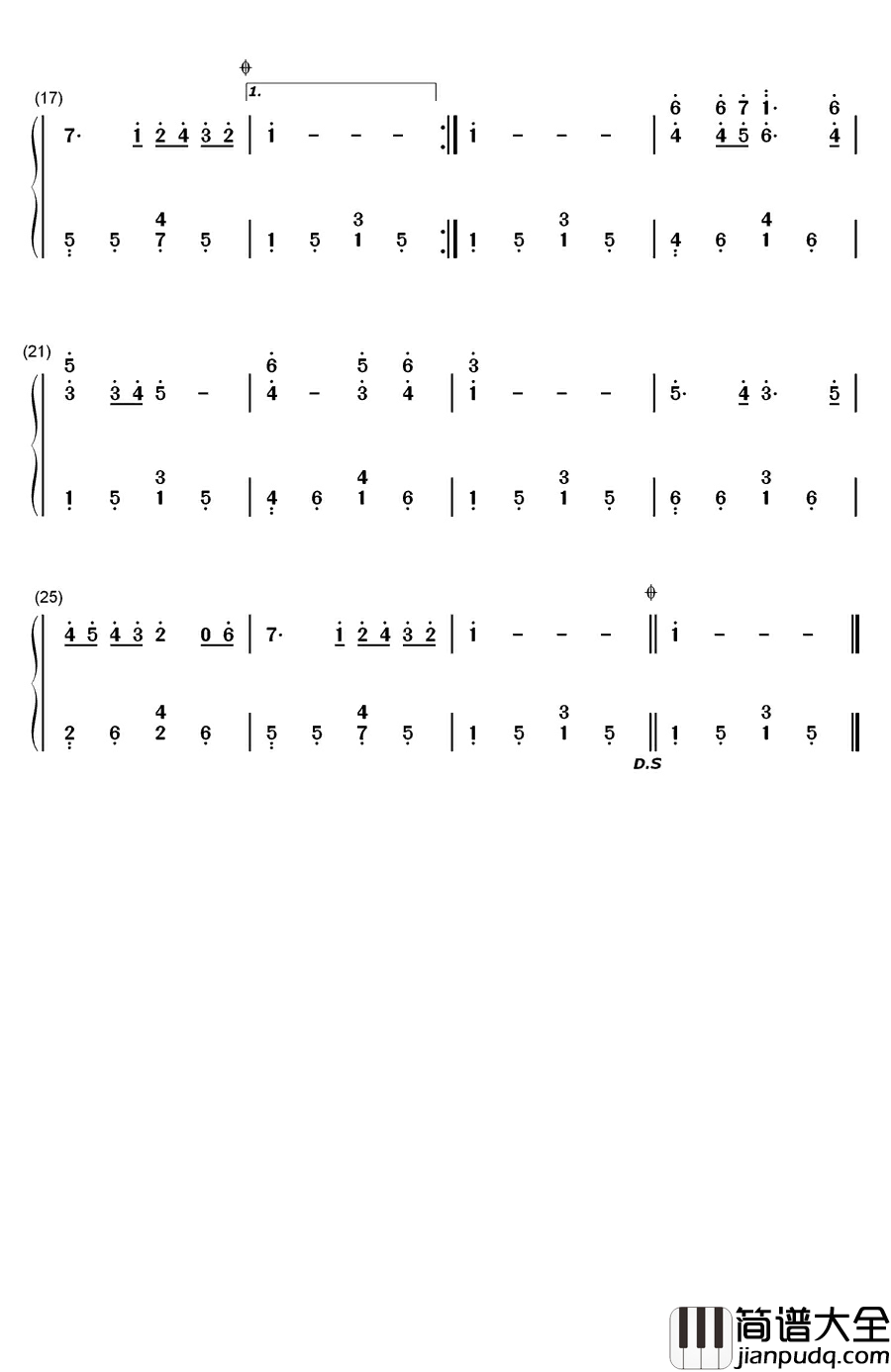 最美不过夕阳红钢琴简谱_数字双手_张丕基