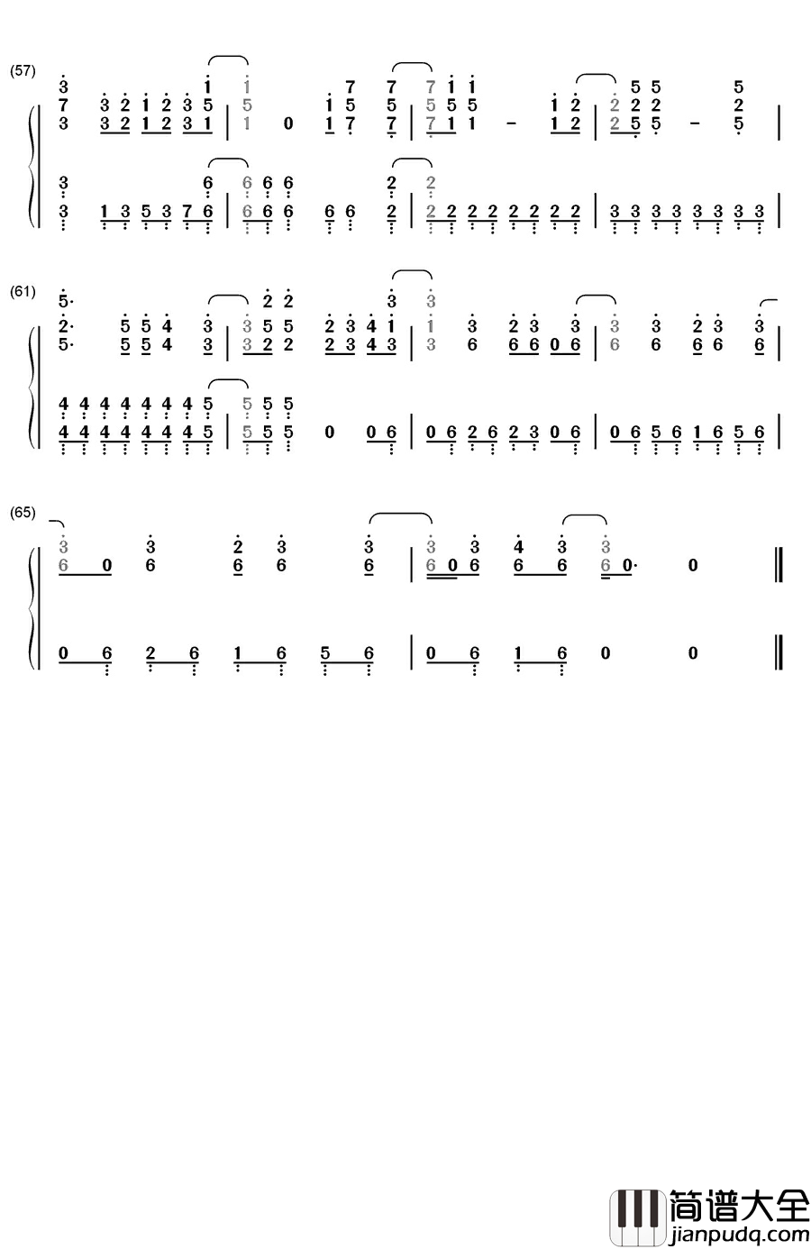 NEVER钢琴简谱_数字双手_小林竜之&铃木このみ