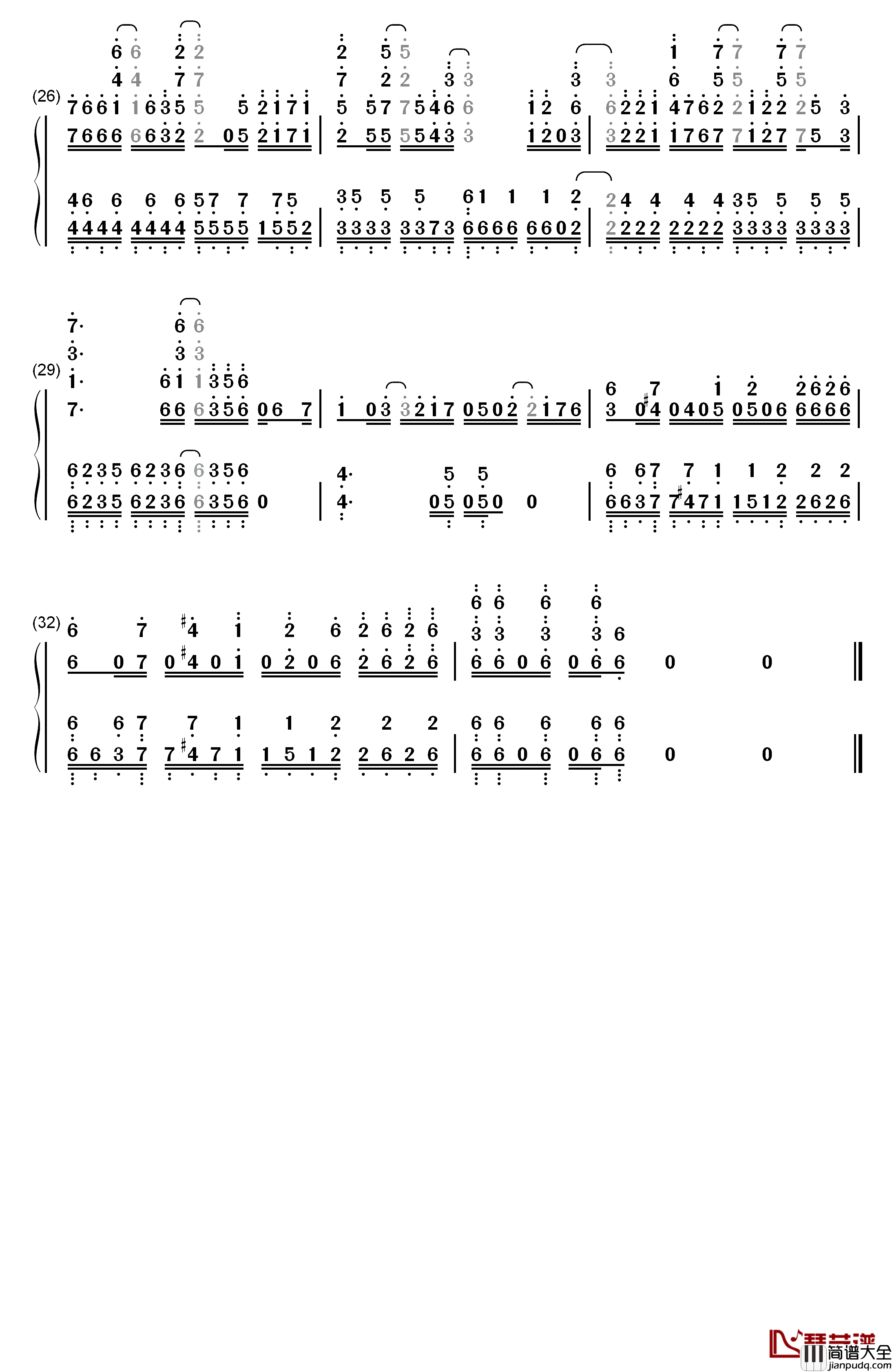 DeCIDE钢琴简谱_数字双手_SUMMONERS_2+