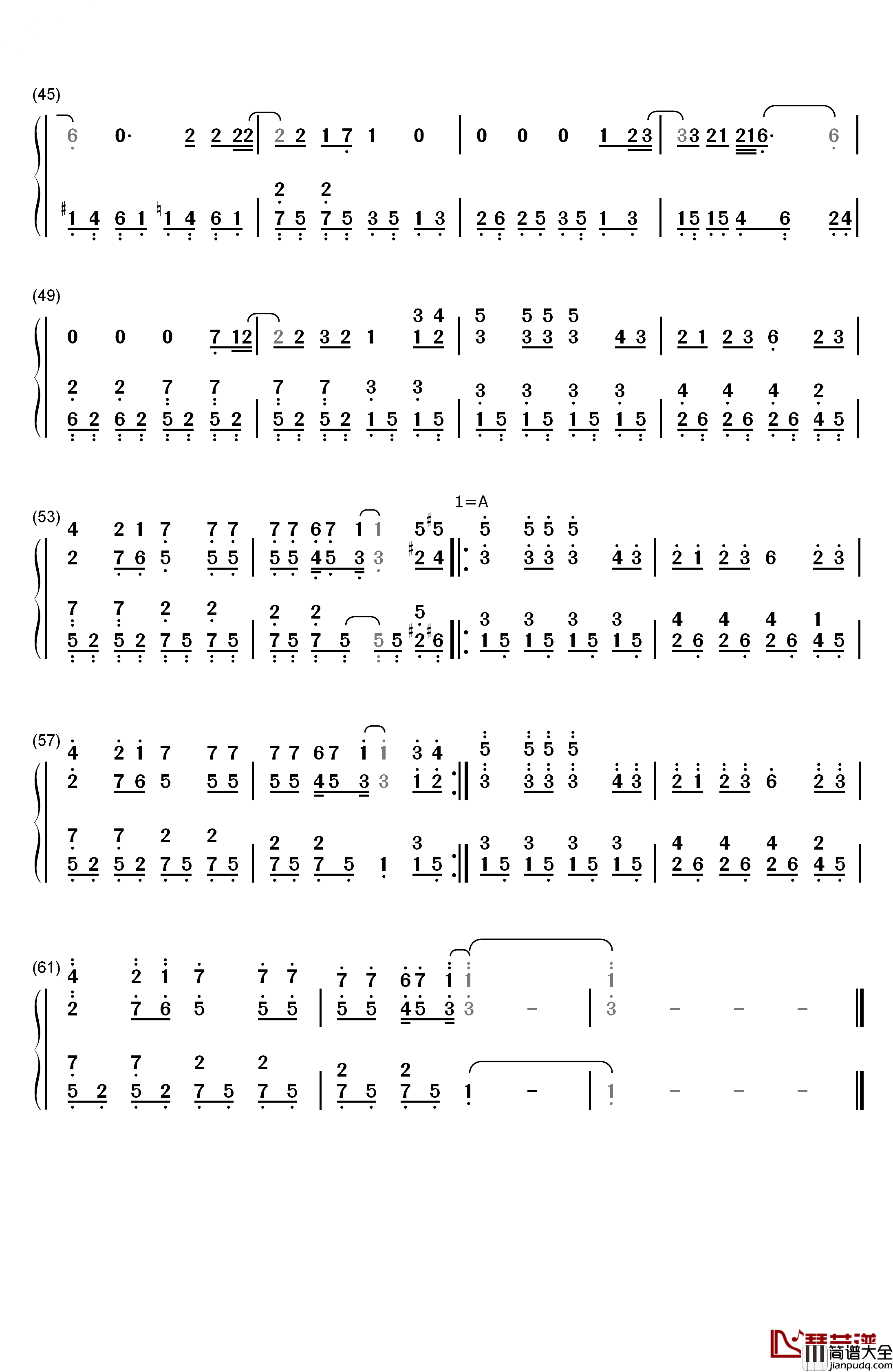 Seasons_in_the_Sun钢琴简谱_数字双手_西城男孩(Westlife)