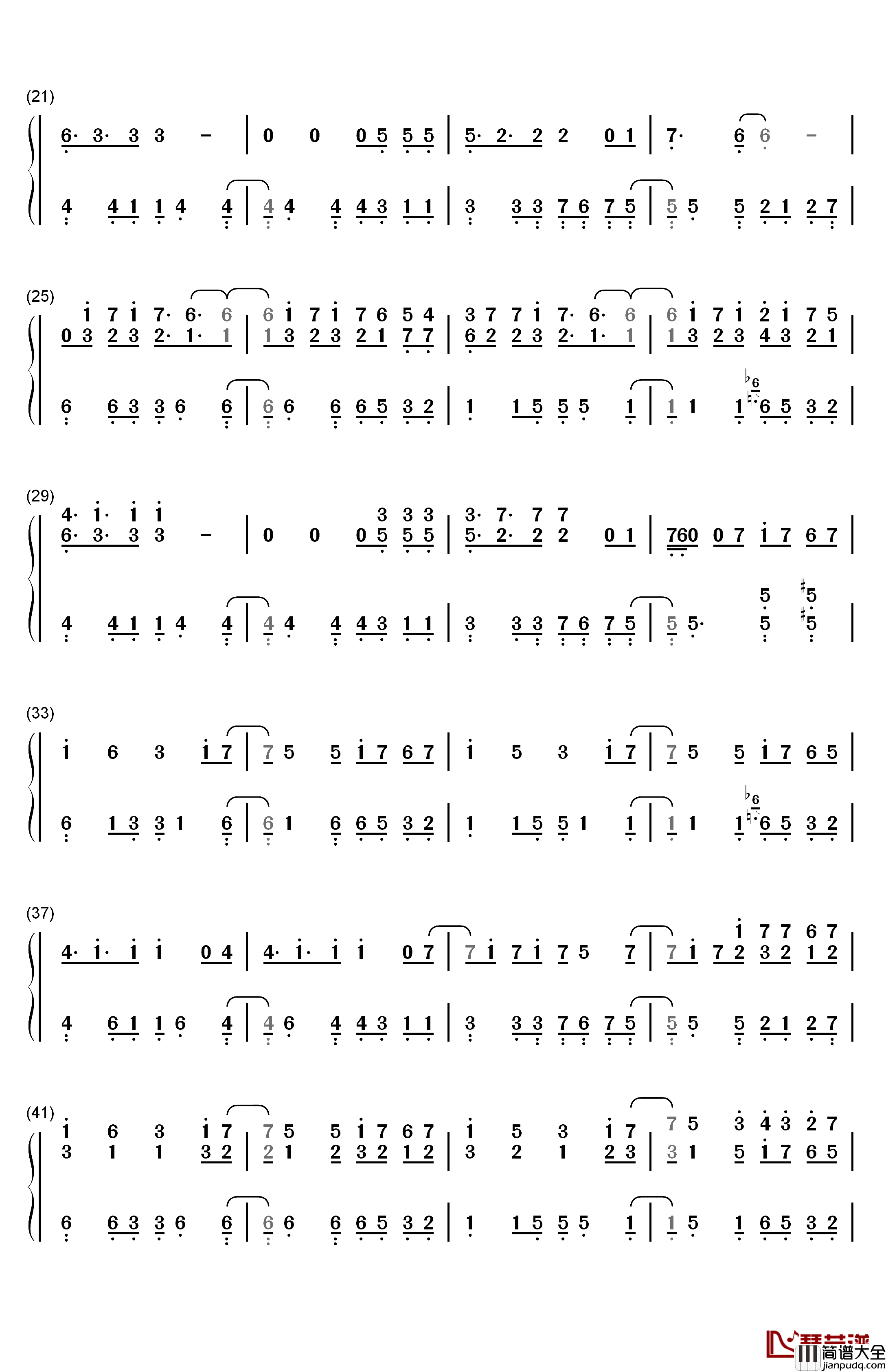 Señorita钢琴简谱_数字双手_Shawn_Mendes_Camila_Cabello