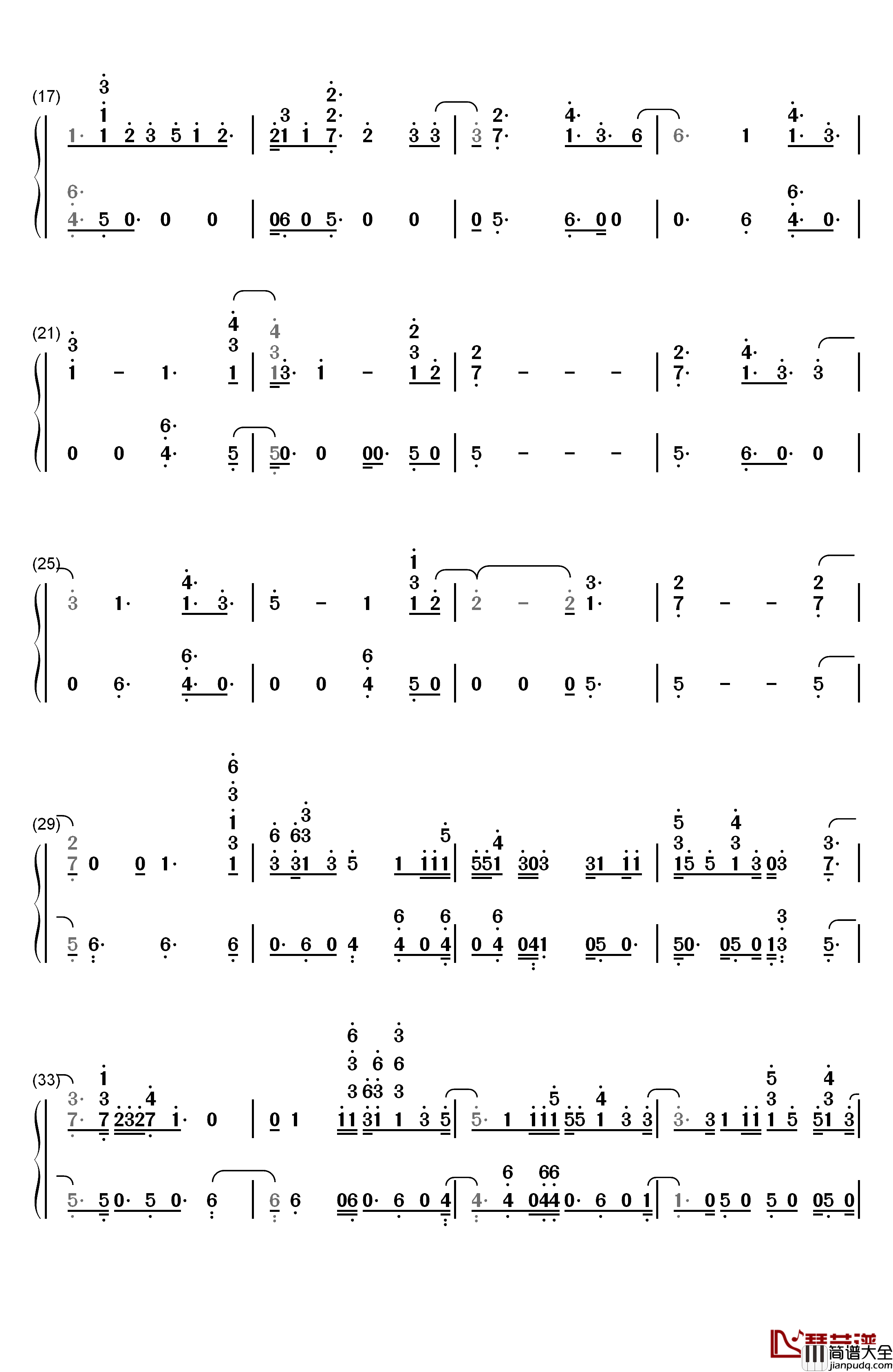 Dusk_Till_Dawn钢琴简谱_数字双手_ZAYN_Sia