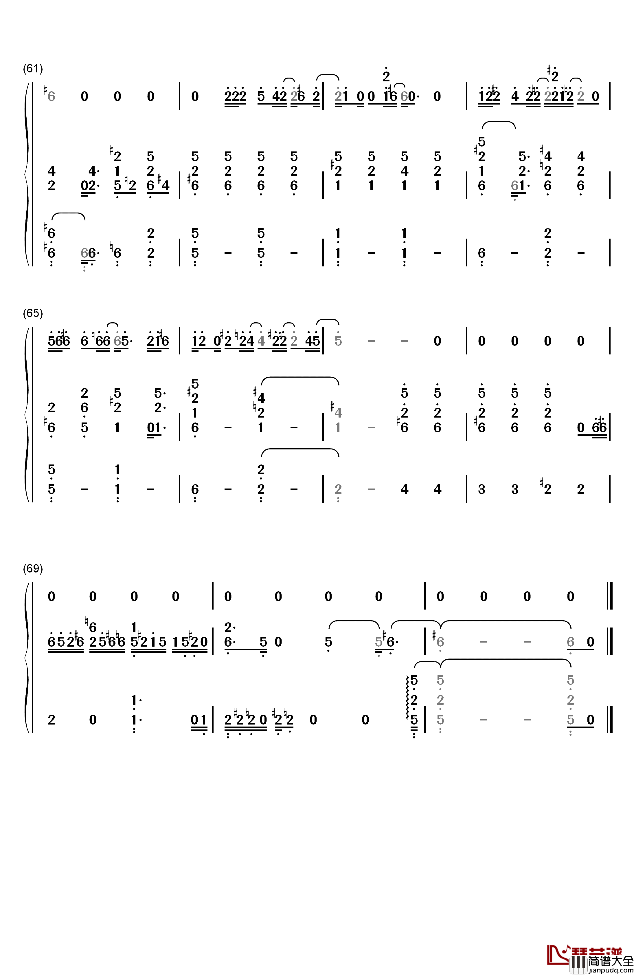 Sorry_Seems_to_Be_the_Hardest_Word钢琴简谱_数字双手_Elton_John