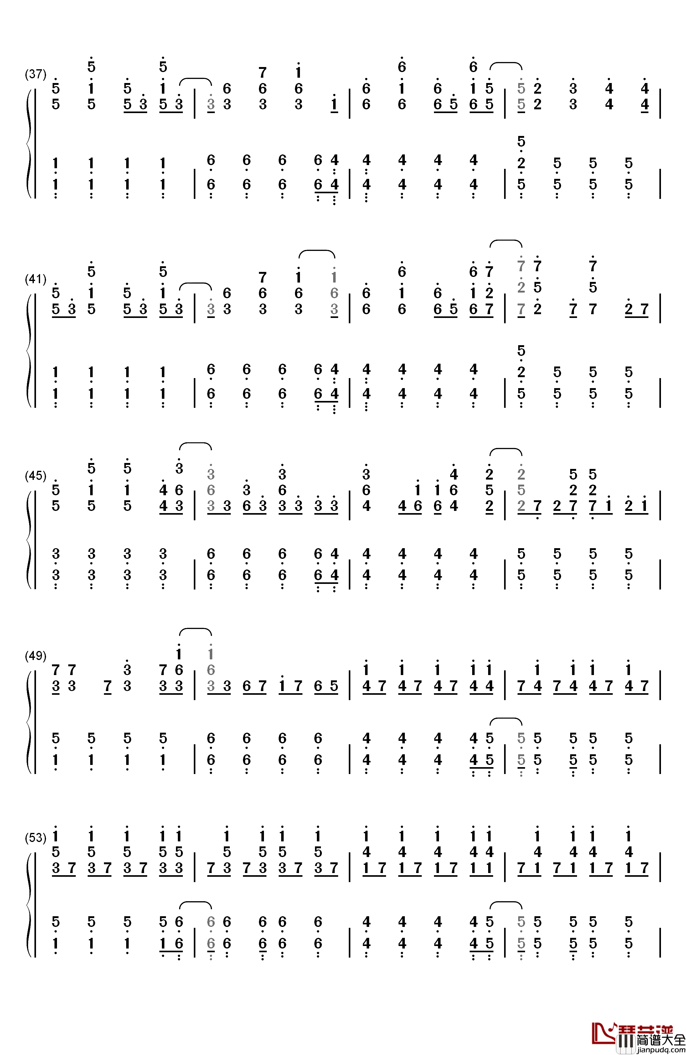 Viva_la_Vida钢琴简谱_数字双手_ColdPlay