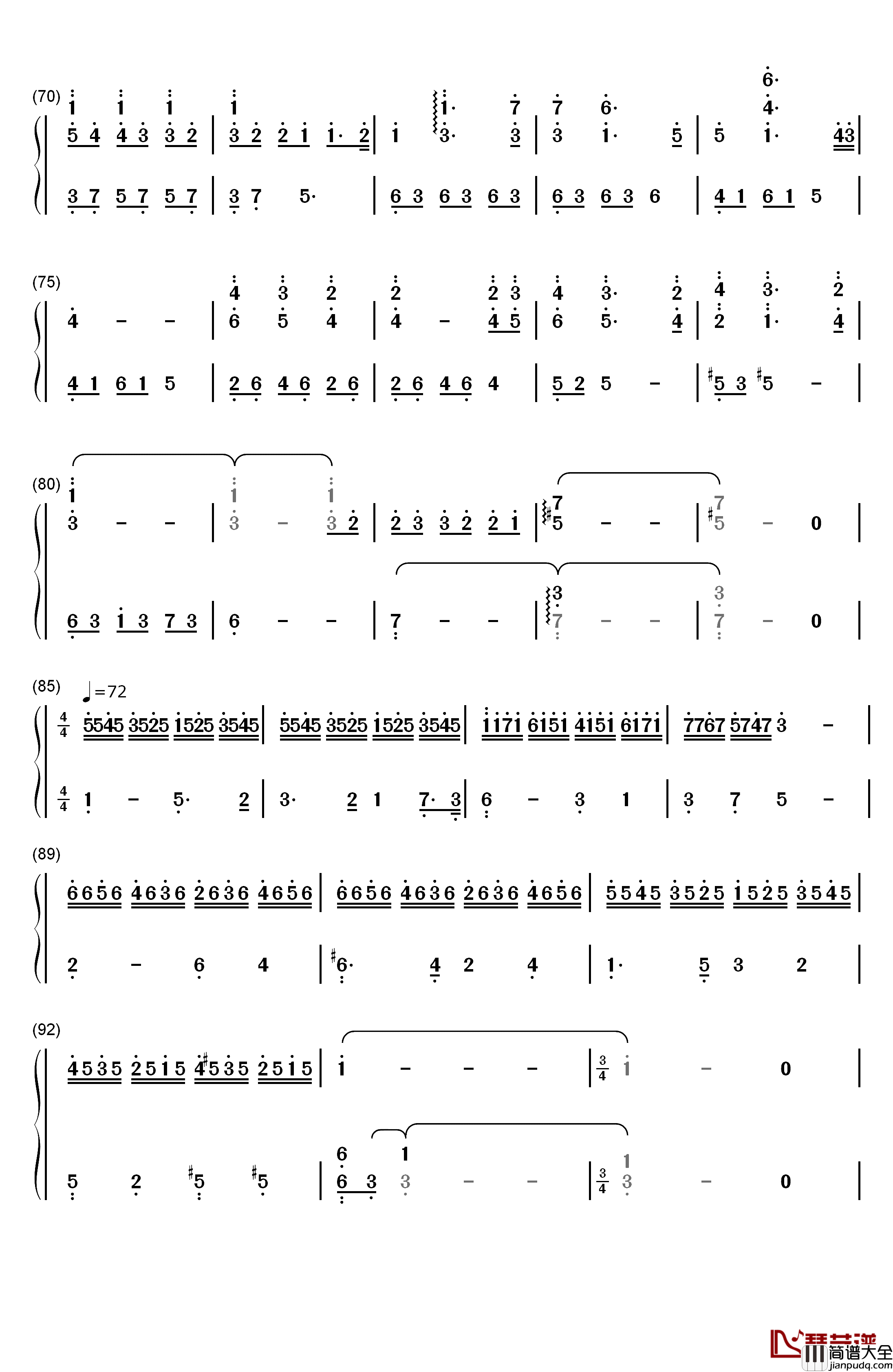 Leaves_On_The_Seine钢琴简谱_数字双手_大卫蓝兹
