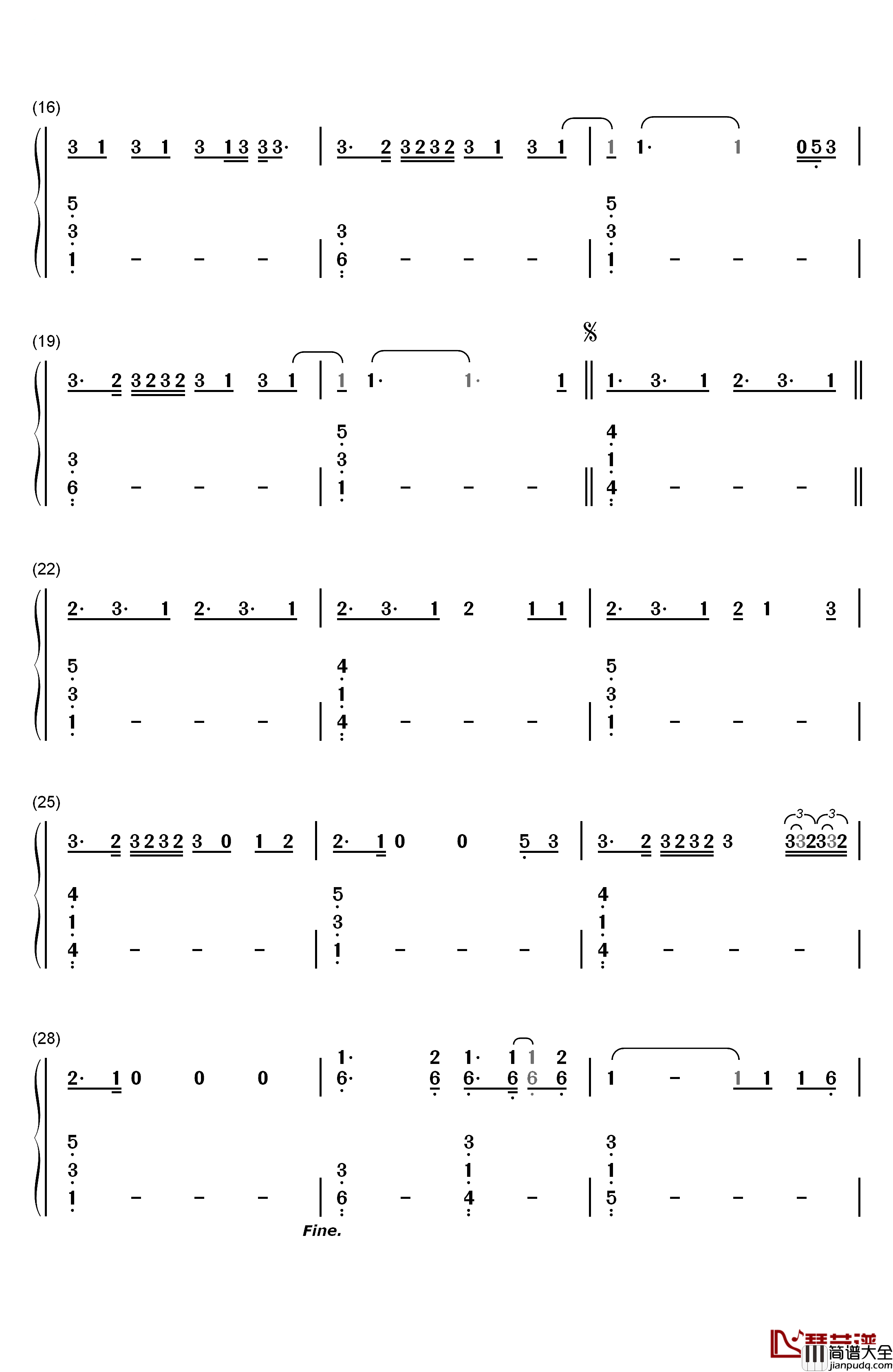Bloodstream钢琴简谱_数字双手_The_Chainsmokers