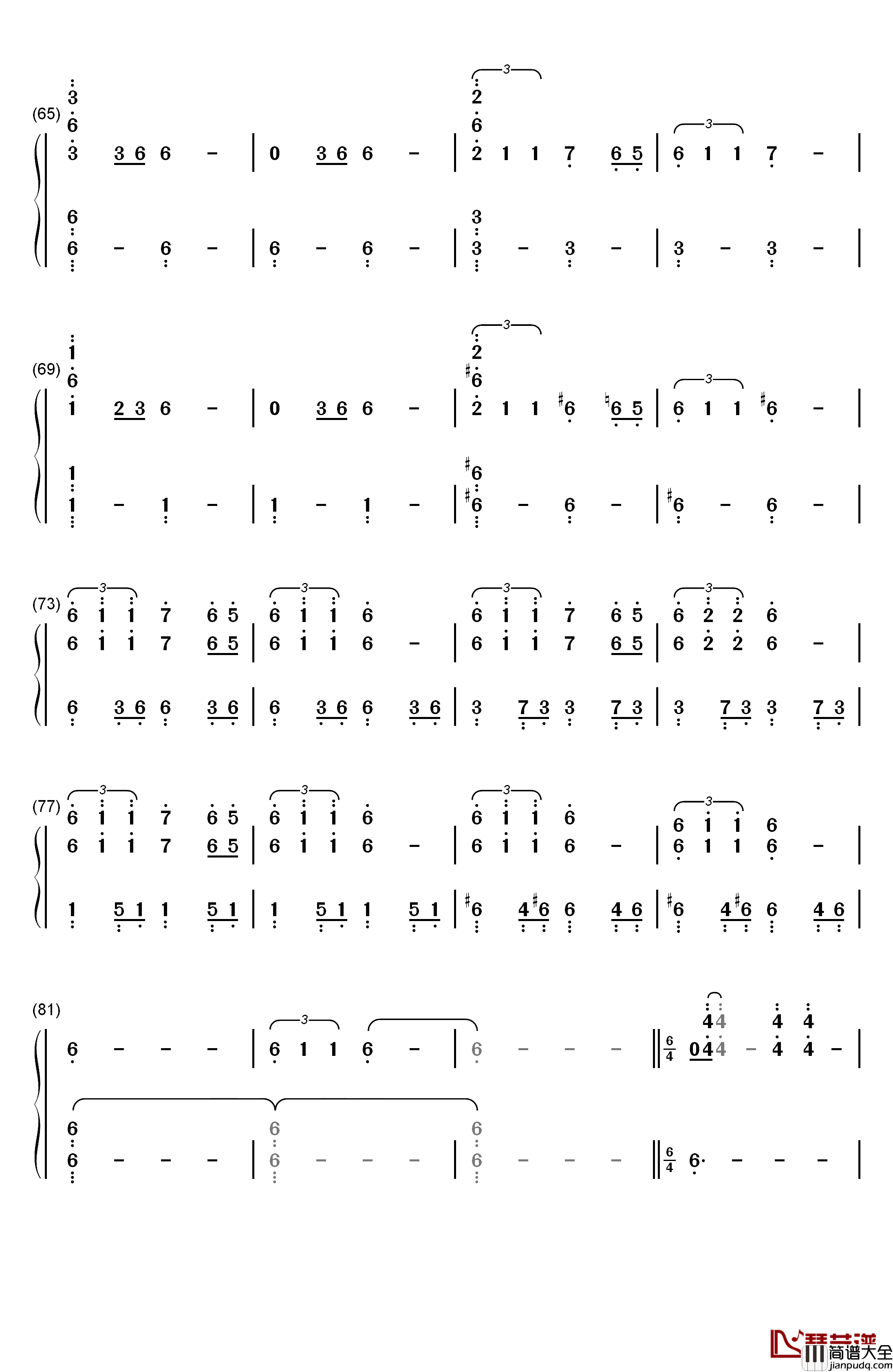 The_Night_King钢琴简谱_数字双手_Ramin_Djawadi