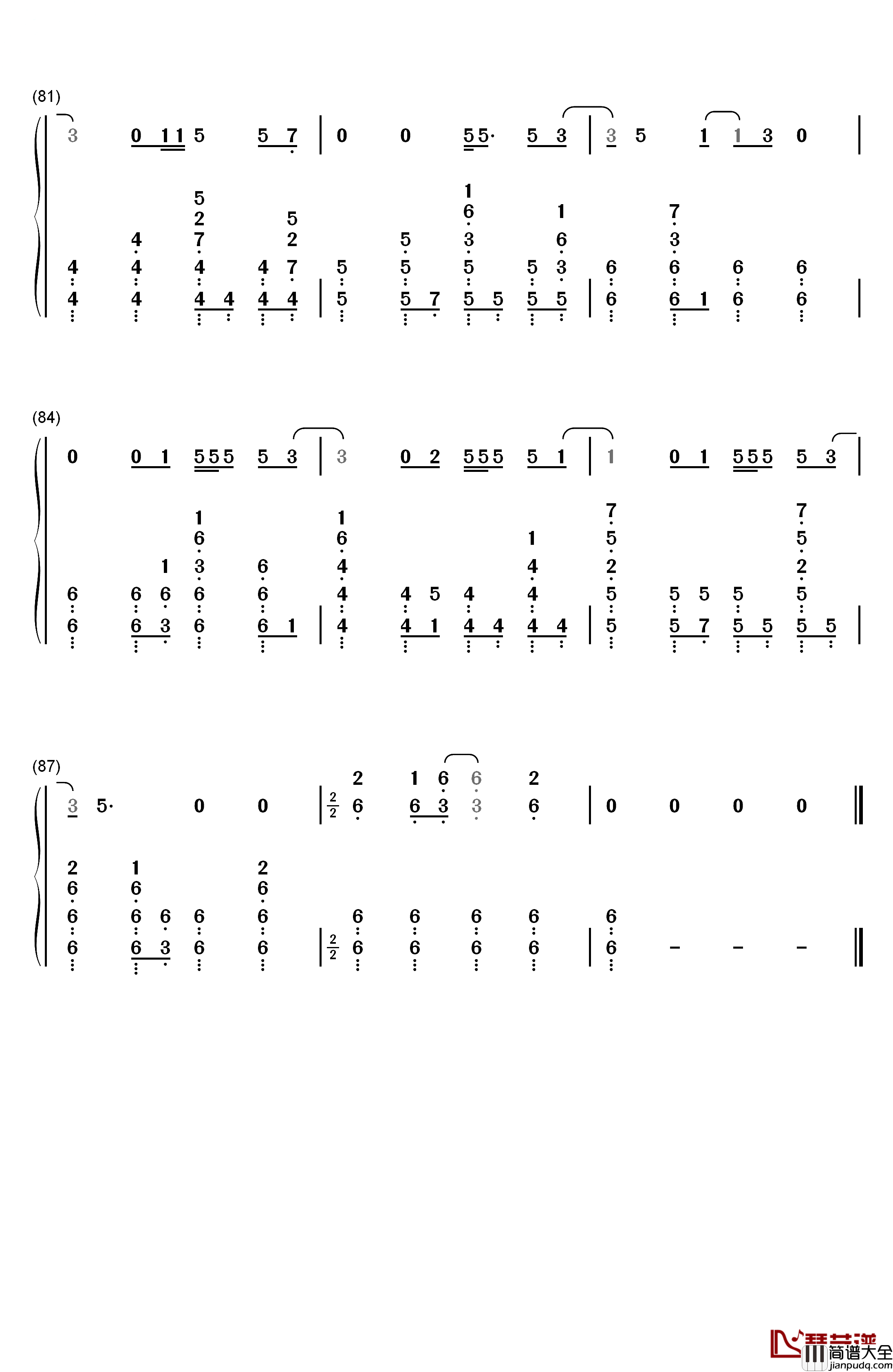 Running_Up_That_Hill钢琴简谱_数字双手_Kate_Bush