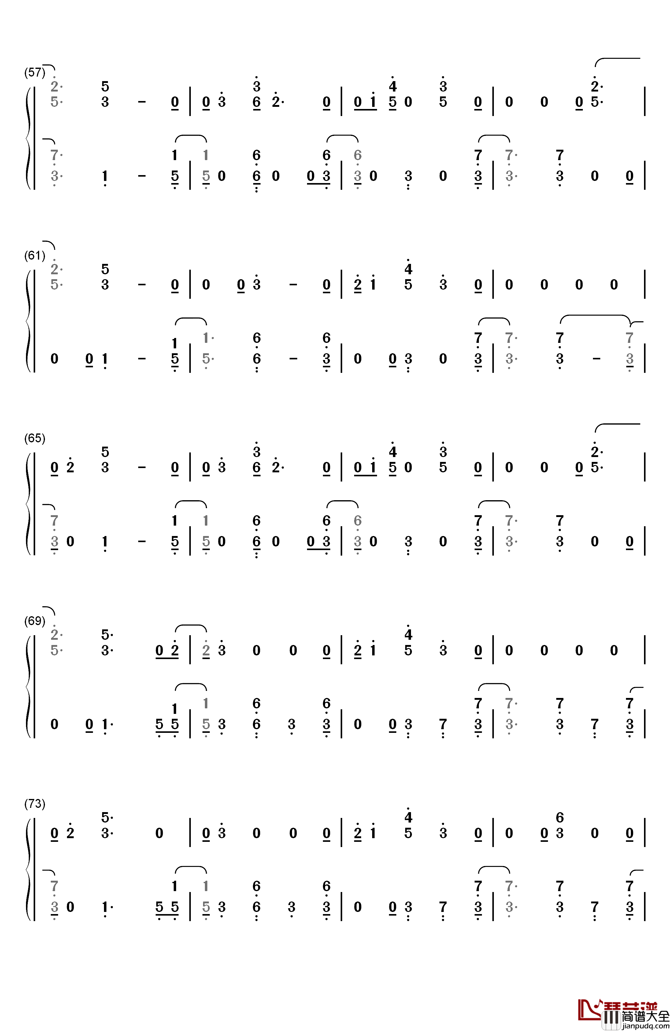 I'm_Still_Here钢琴简谱_数字双手_Sia