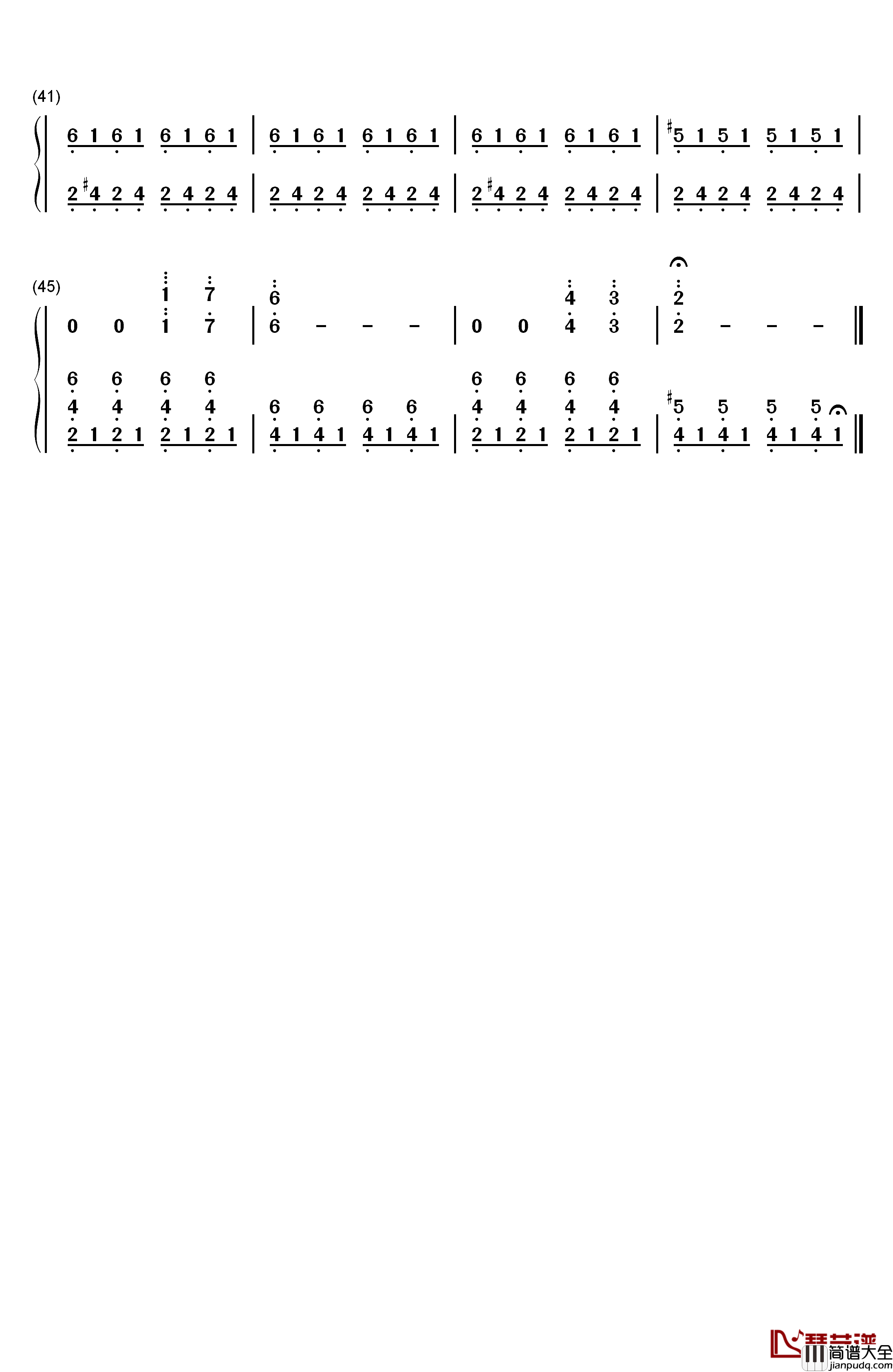 Truman_Sleeps钢琴简谱_数字双手_Philip_Glass