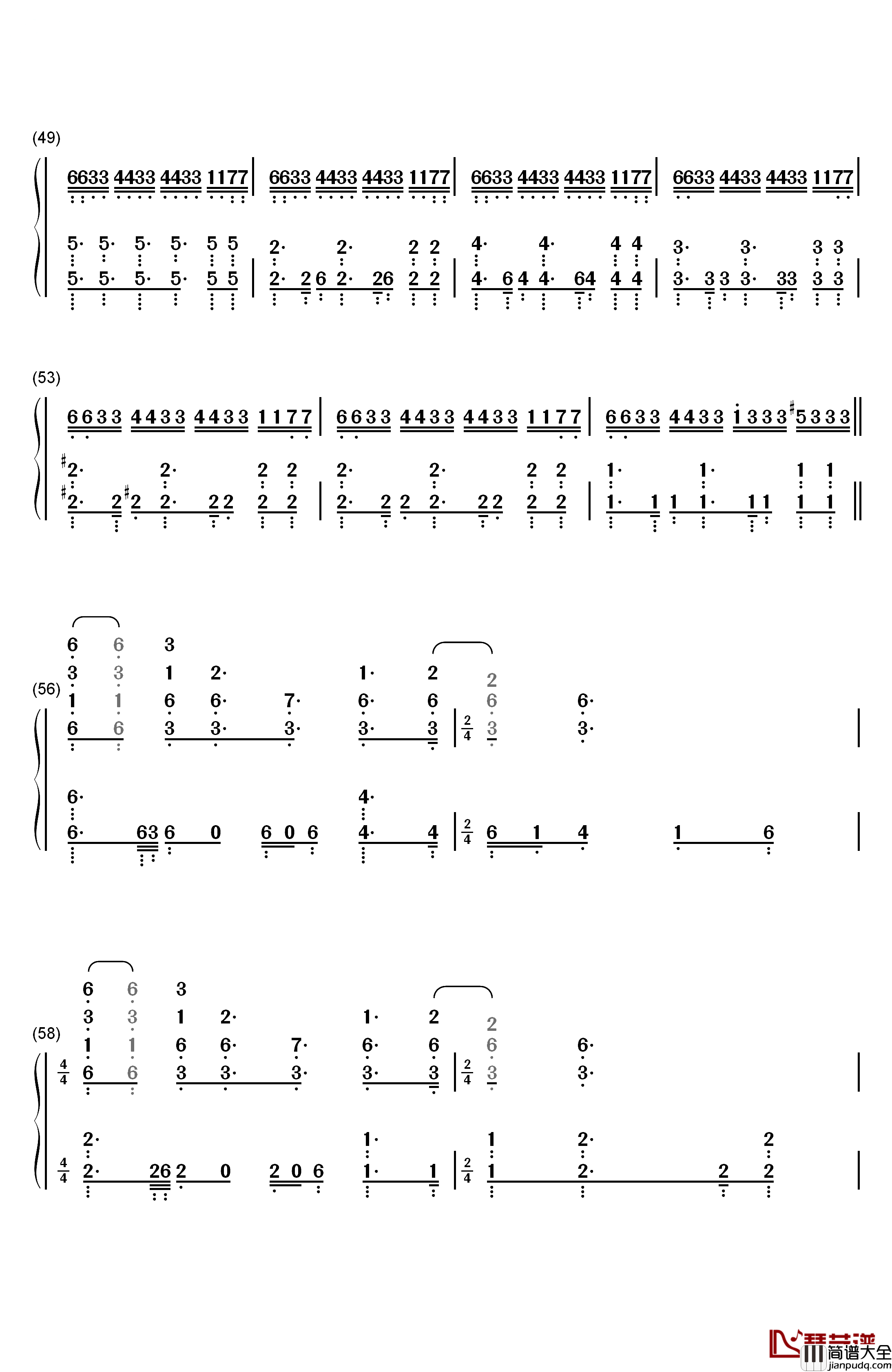 Blood_and_Wine钢琴简谱_数字双手_Marcin_Przybyłowicz