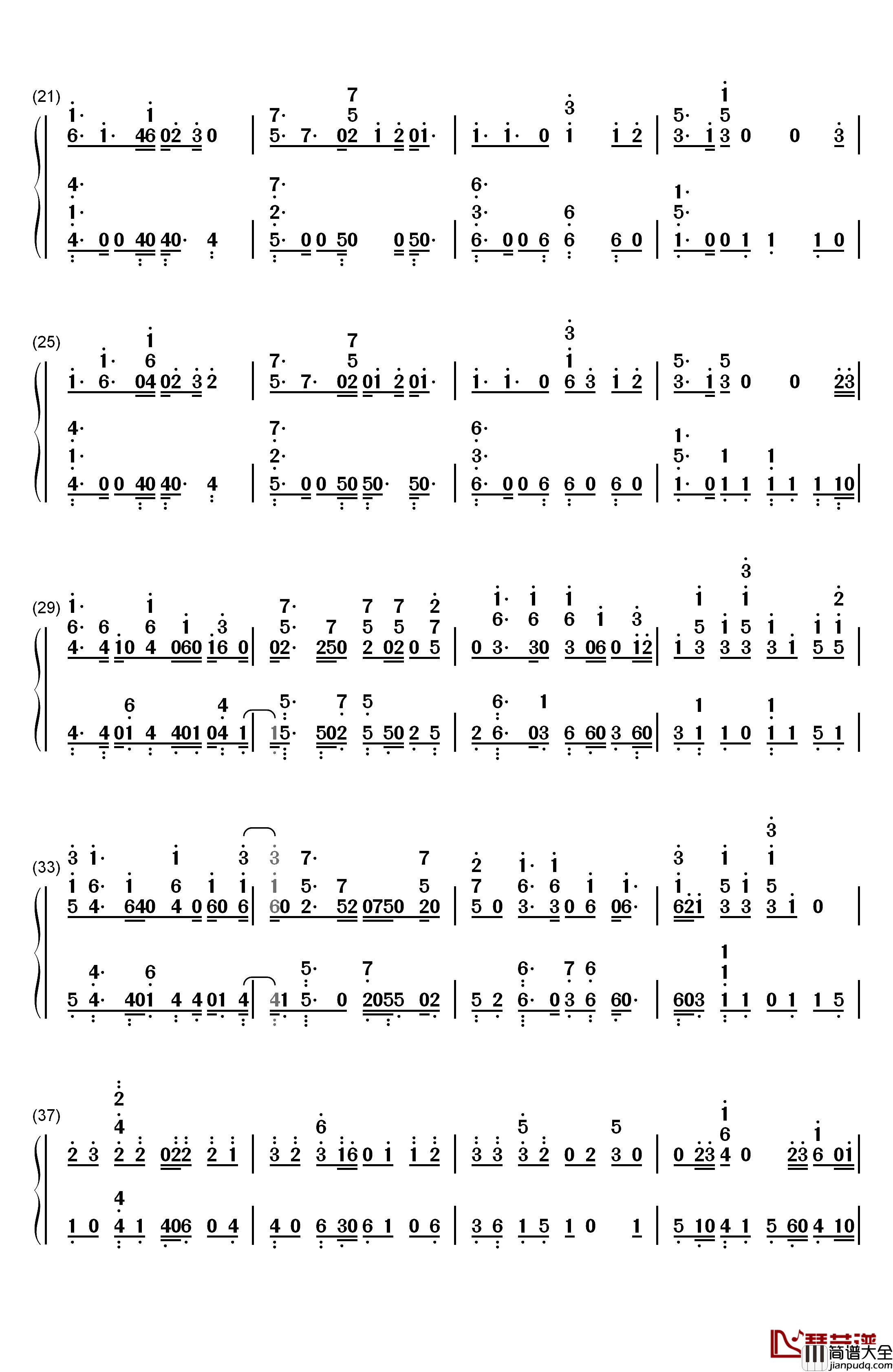 No_Promises钢琴简谱_数字双手_Cheat_Codes