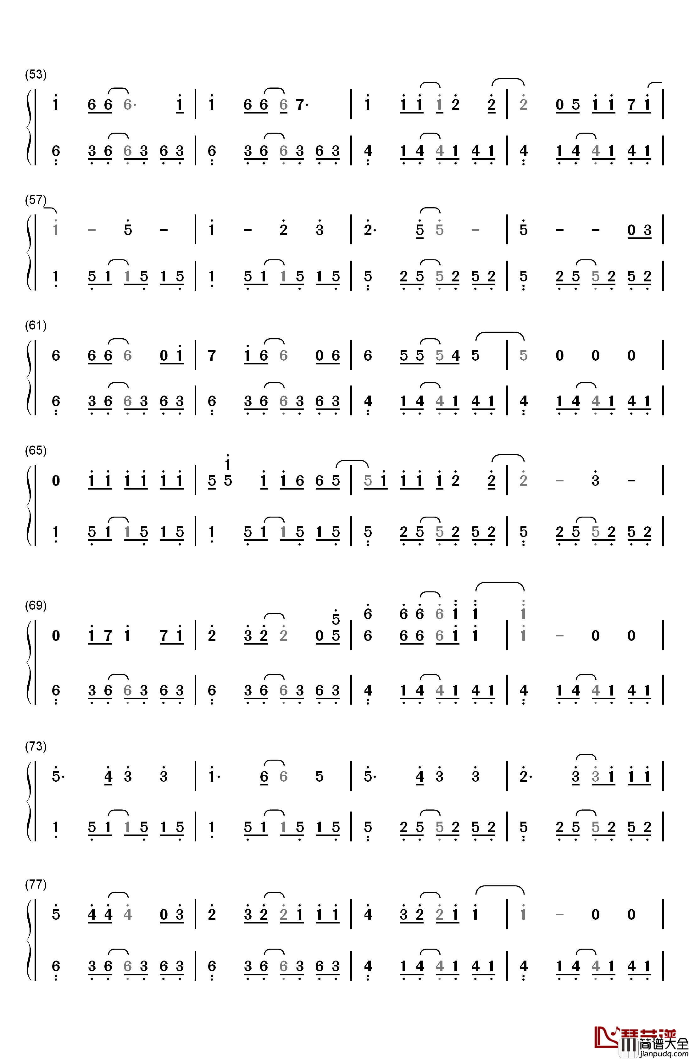 漂流爱情钢琴简谱_数字双手_Michael_Learns_To_Rock_杨斯捷