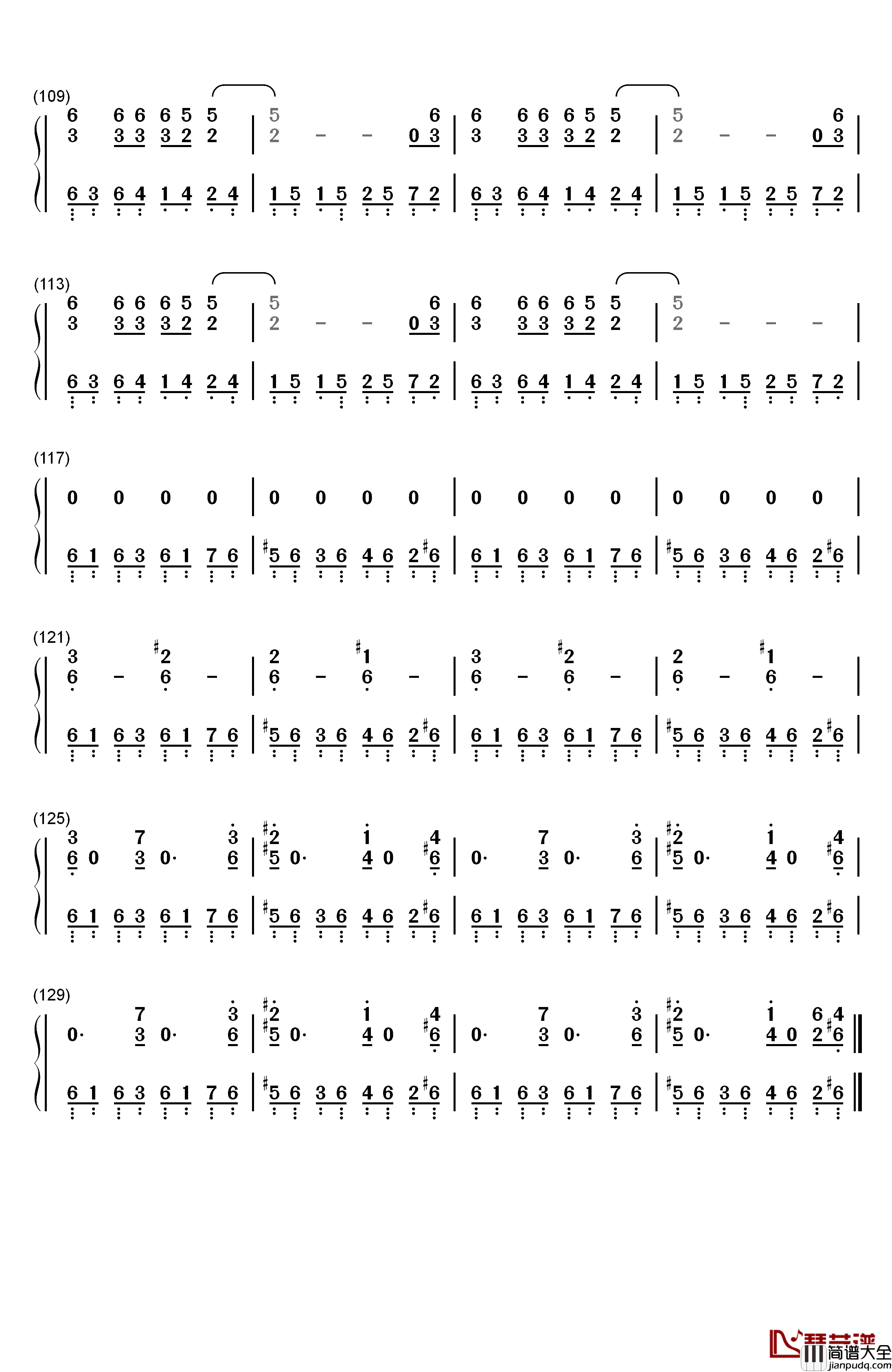 Rats钢琴简谱_数字双手_Ghost