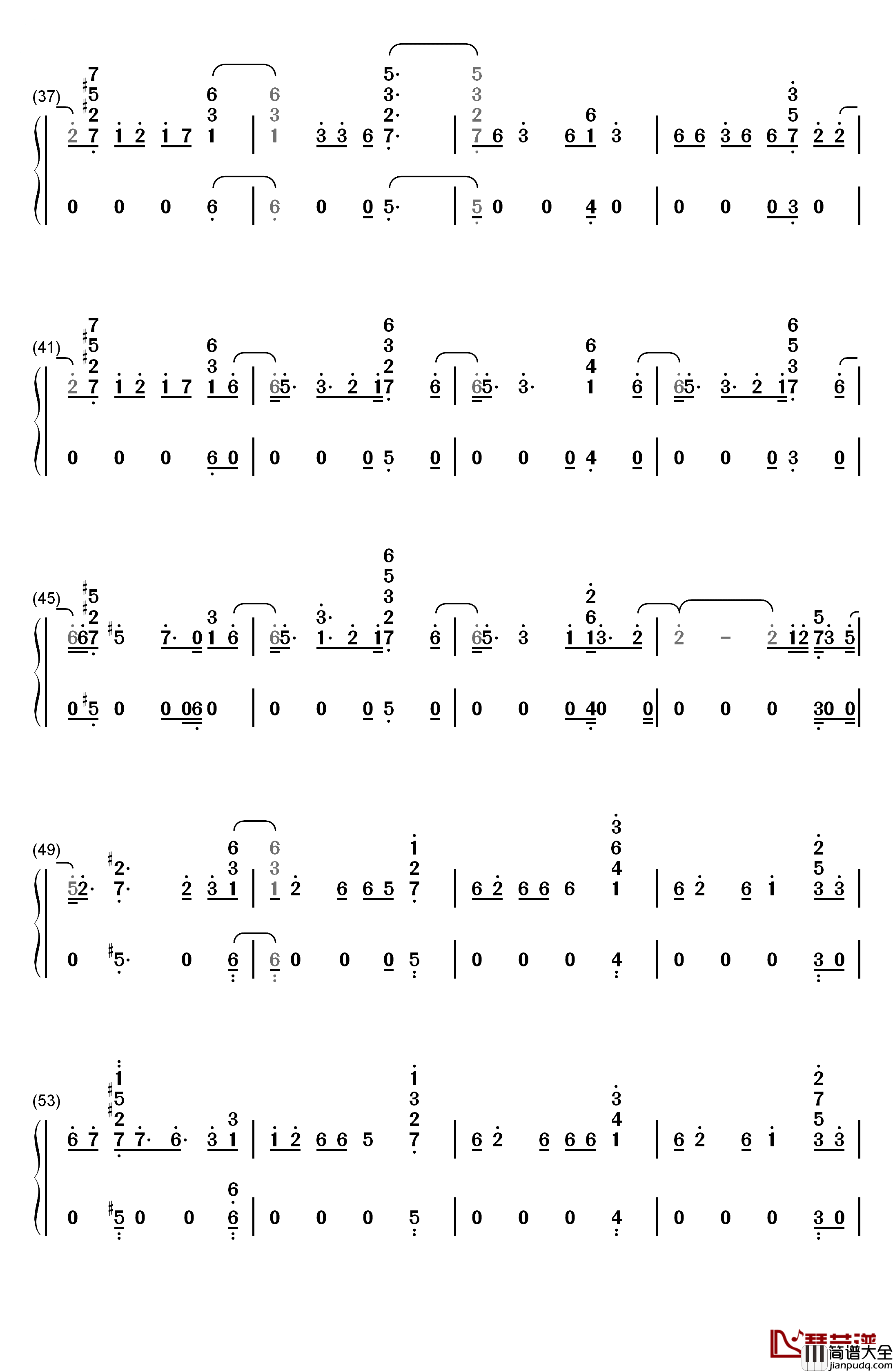 Done_For_Me钢琴简谱_数字双手_Charlie_Puth_Kehlani