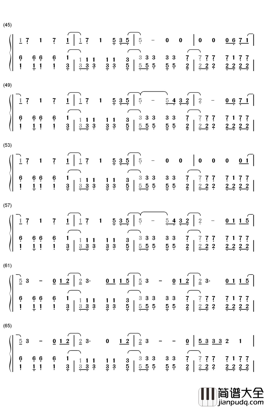 Fire_N_Gold钢琴简谱_数字双手_Bea_Miller