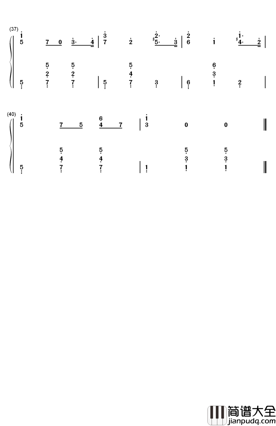 致阿历克西斯钢琴简谱_数字双手_胡梅尔
