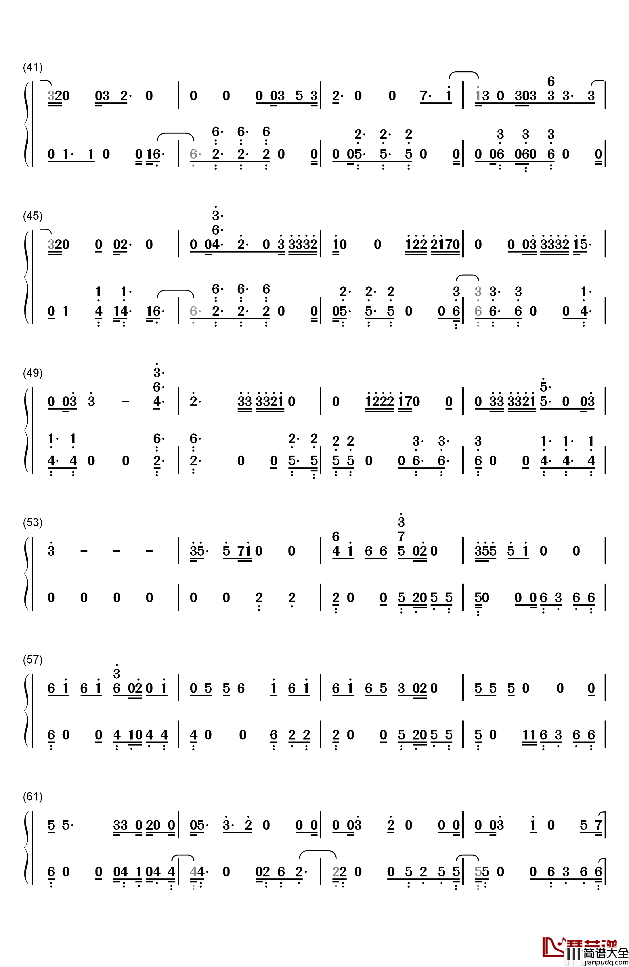 Dance_To_This钢琴简谱_数字双手_Troye_Sivan_Ariana_Grande