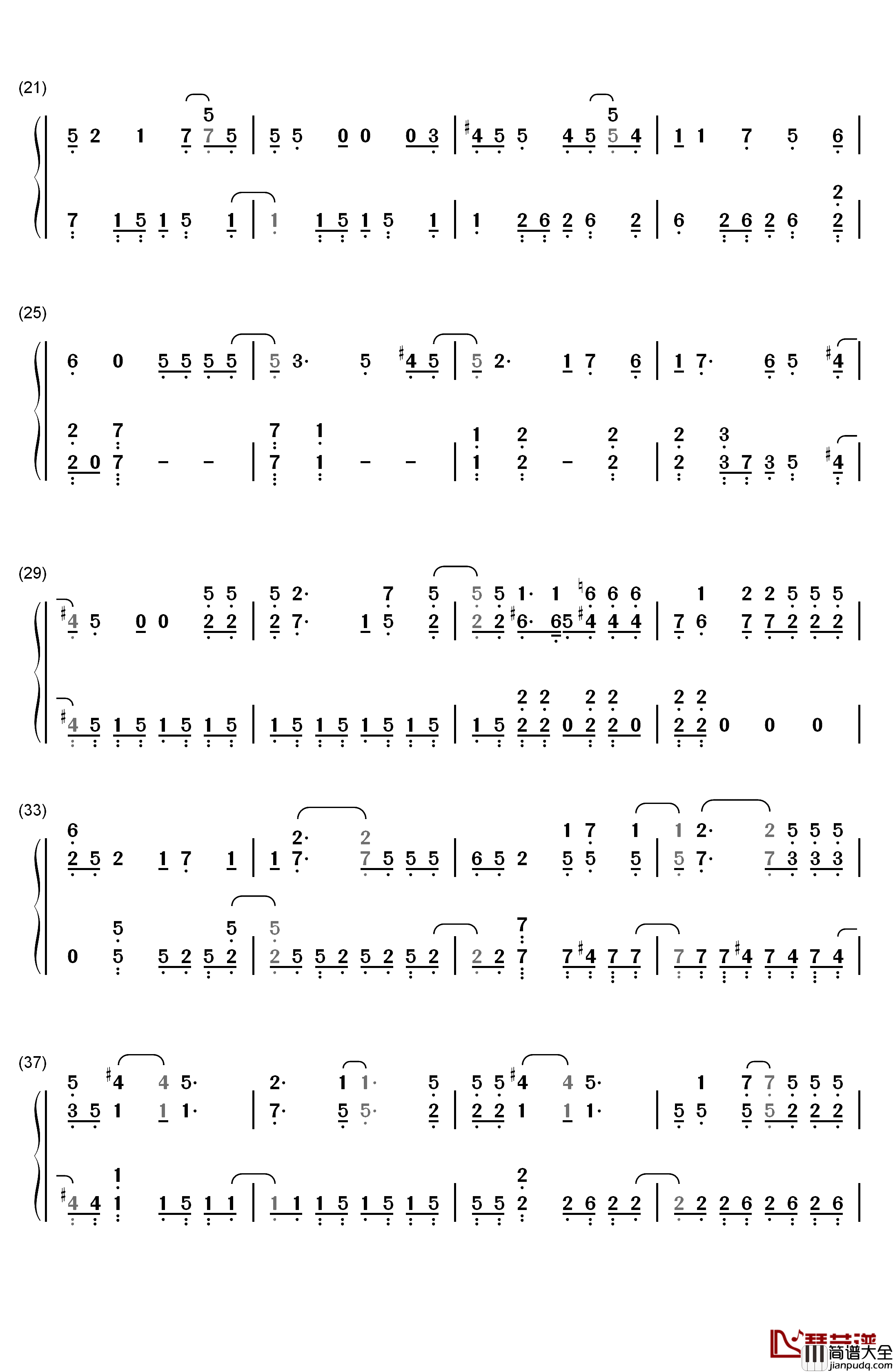 ユメイログラフィティ钢琴简谱_数字双手_タッキー&翼