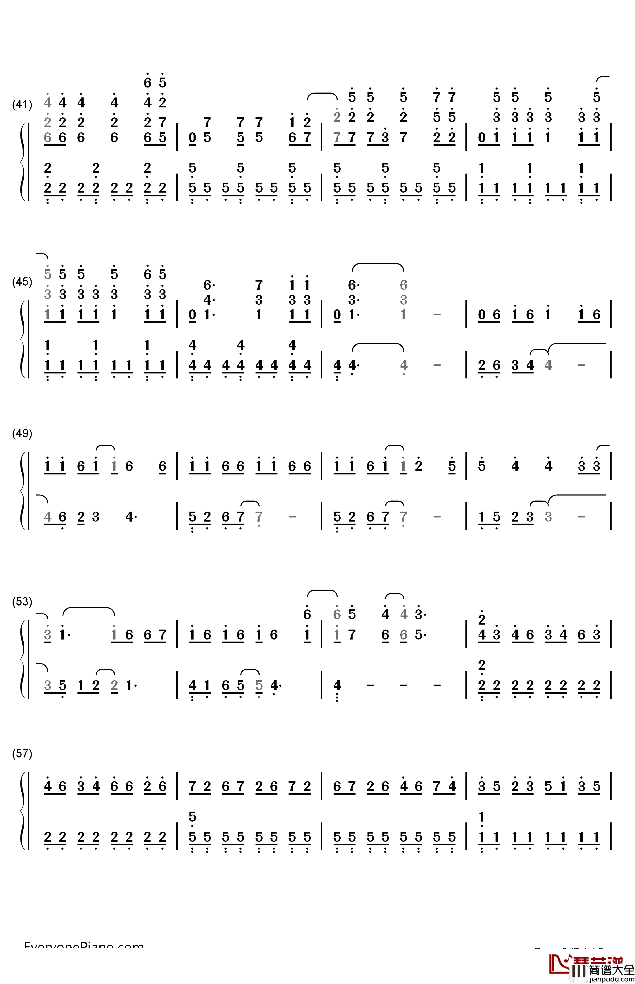 Monster钢琴简谱_数字双手_BigBang__Big_Bang