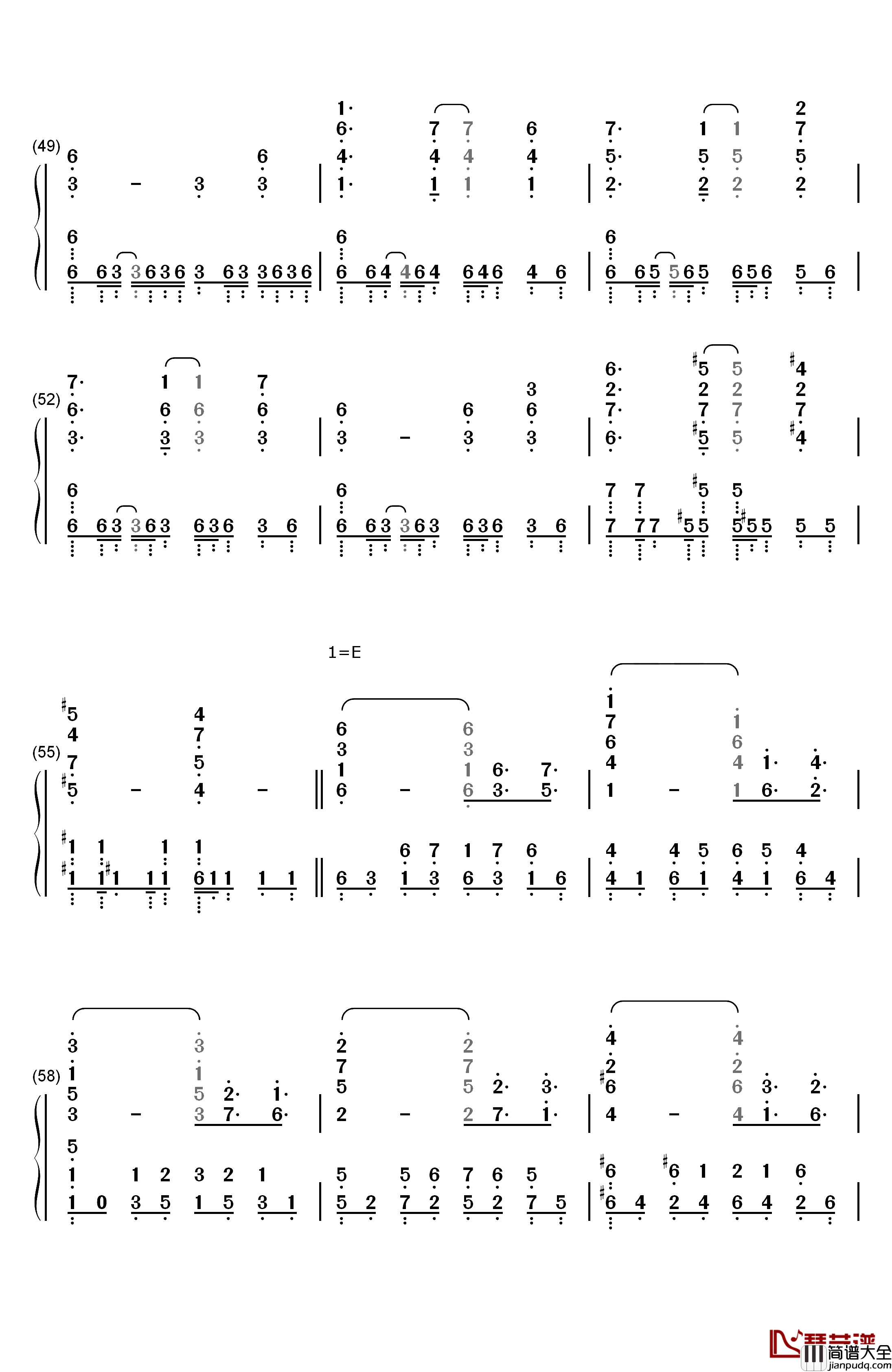 Swordland钢琴简谱_数字双手_梶浦由记