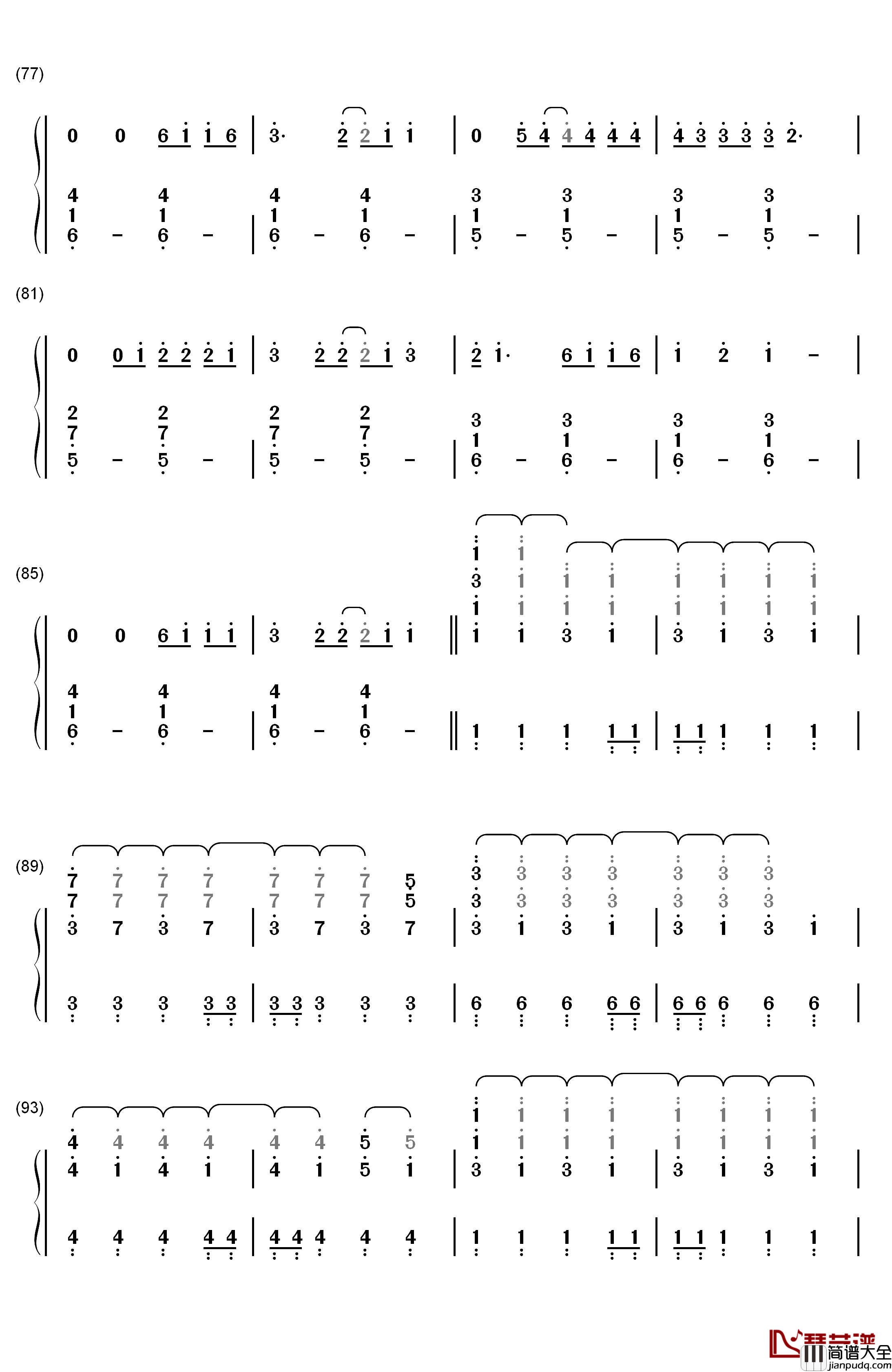 Take_Your_Time钢琴简谱_数字双手_Sam_Hunt