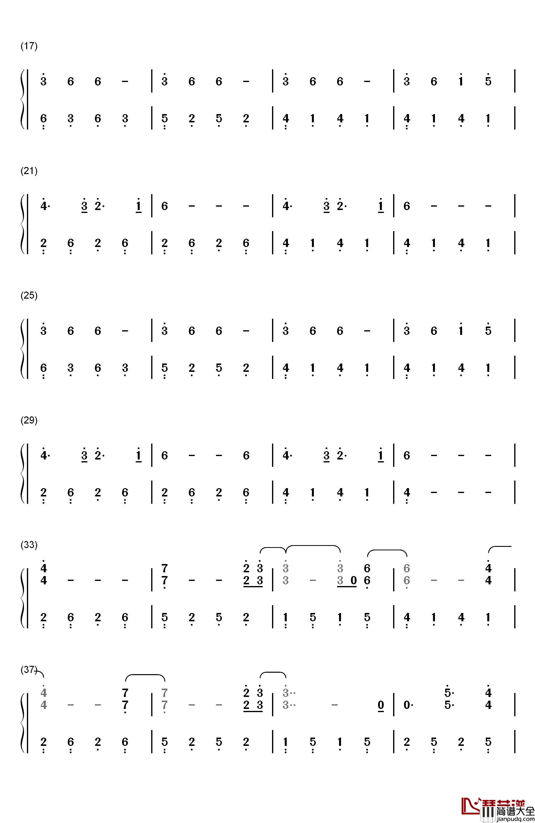 Sing_Me_to_Sleep钢琴简谱_数字双手_Alan_Walker