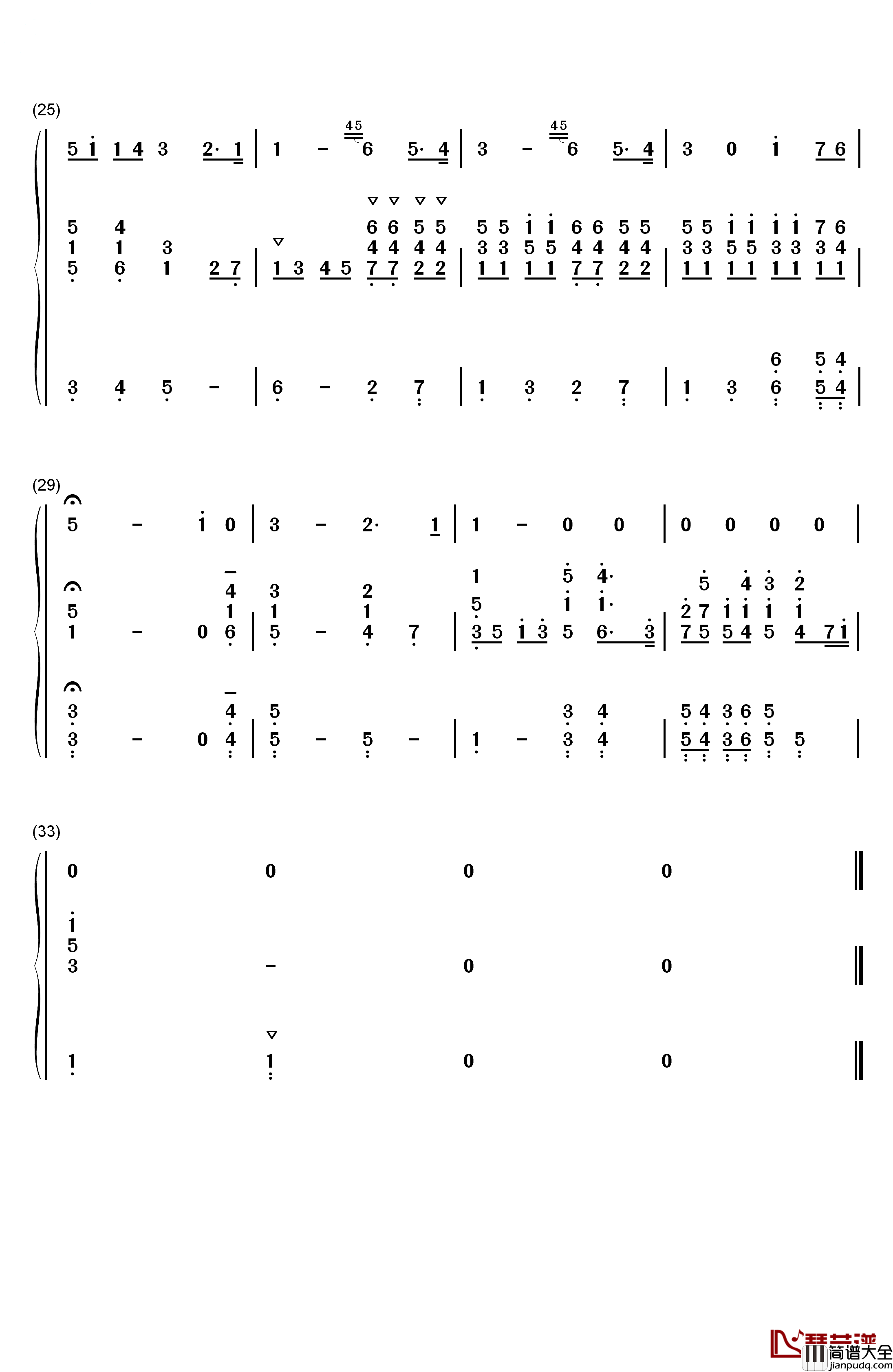 Caro_Mio_Ben钢琴简谱_数字双手_Giuseppe_Giordani