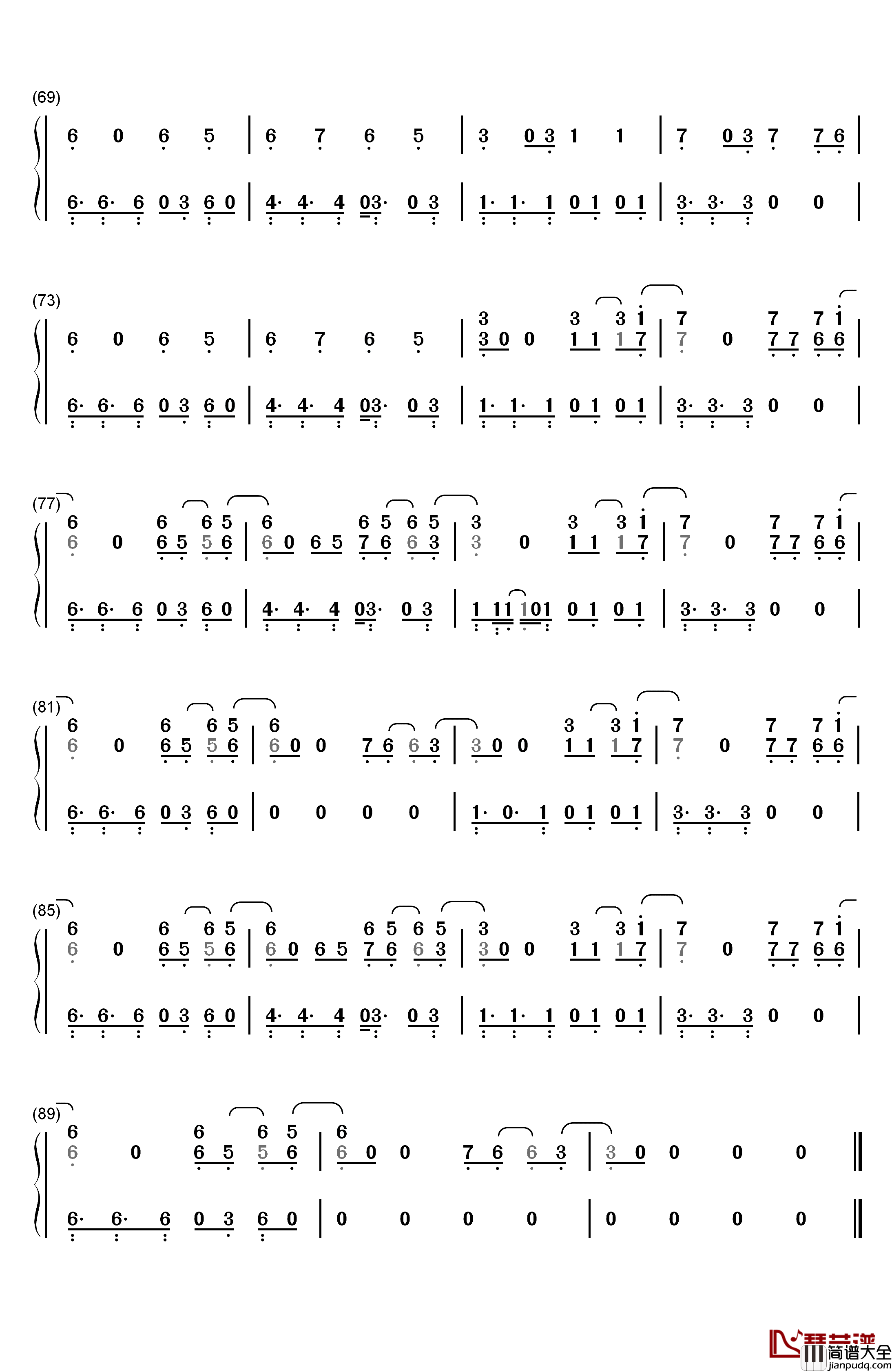 In_My_Mind钢琴简谱_数字双手_Dynoro_Gigi_D'Agostino