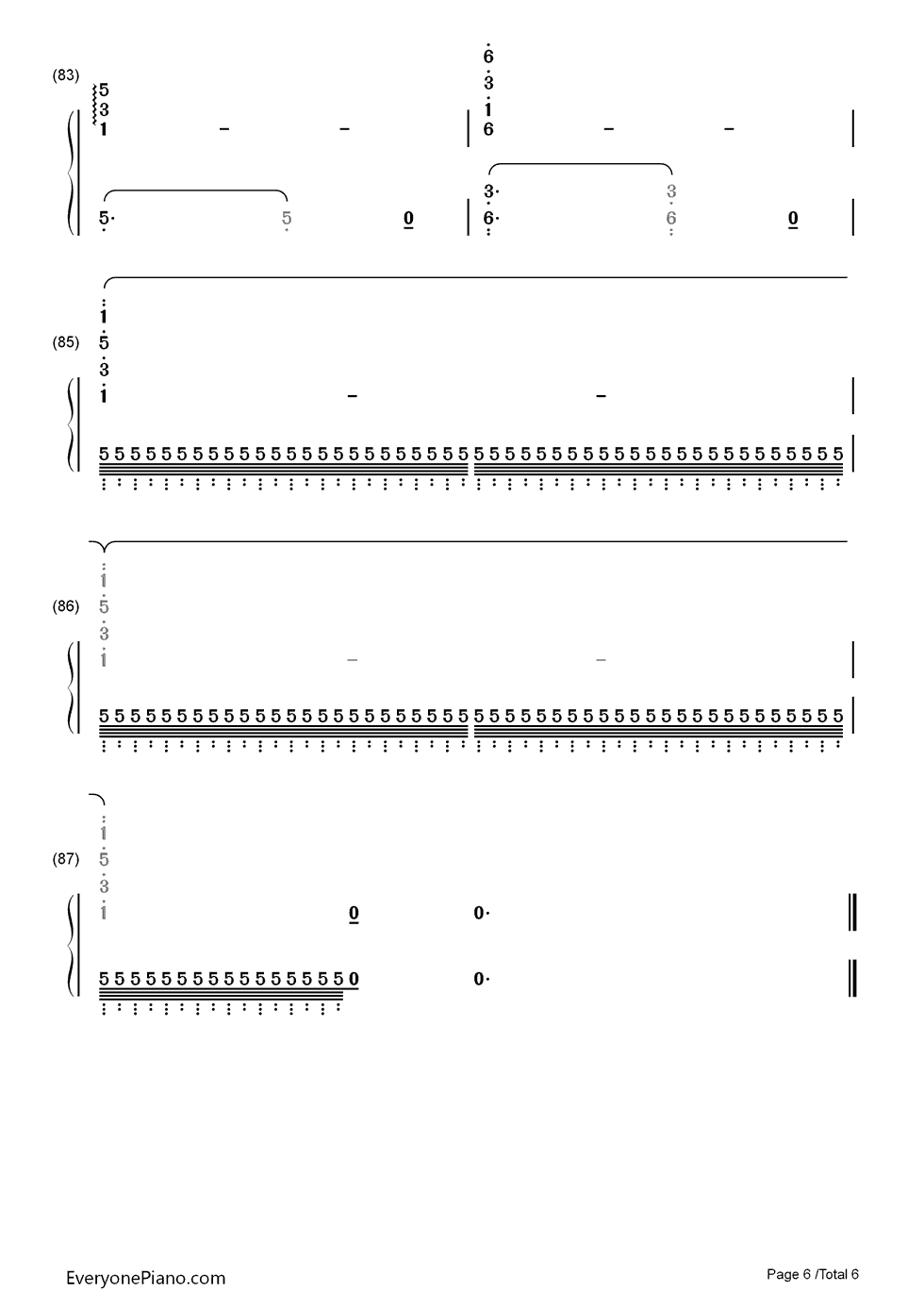 清晨钢琴简谱_数字双手_格里格