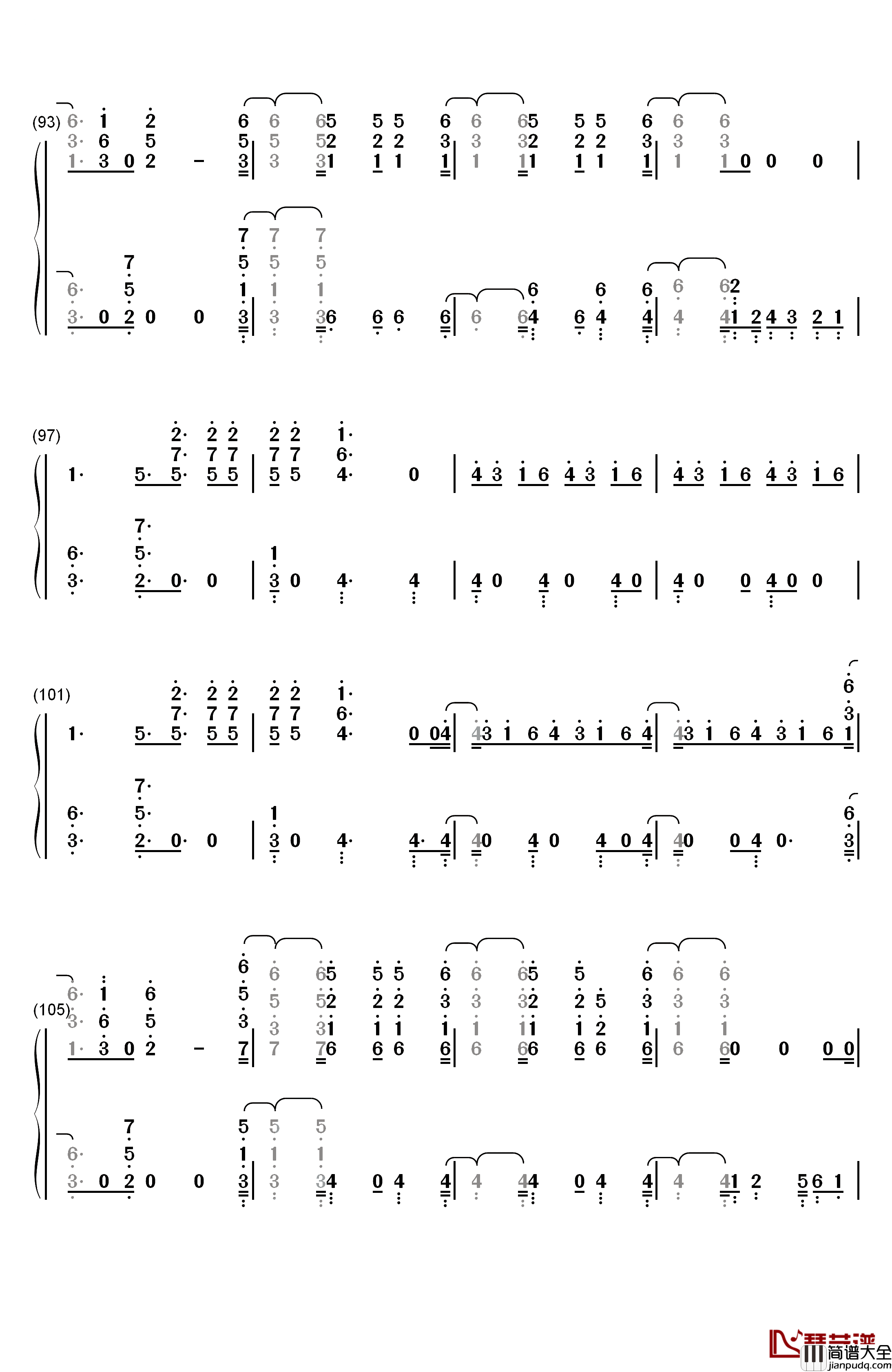 Don't_Go_Breaking_My_Heart钢琴简谱_数字双手_Backstreet_Boys