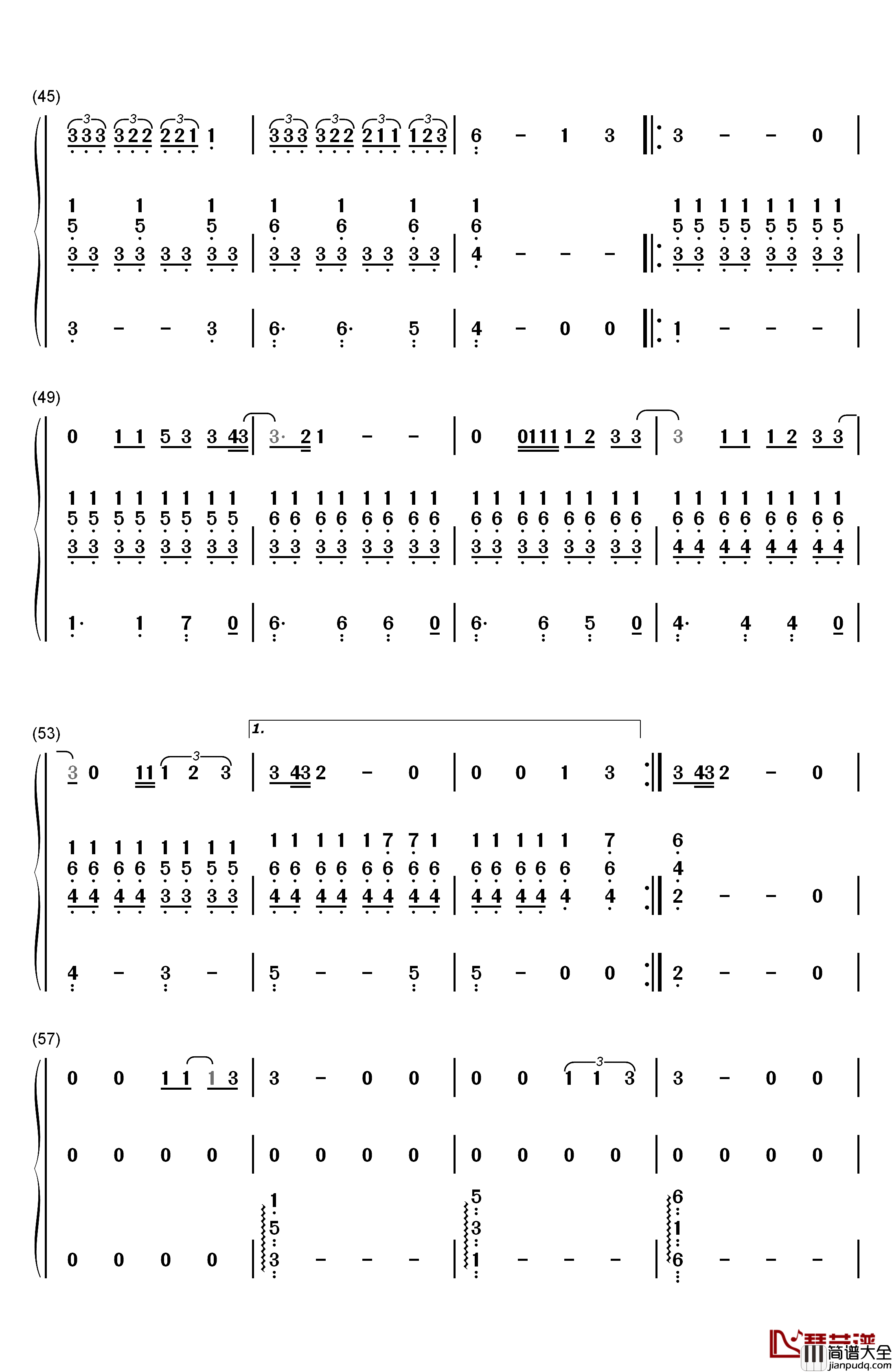 Is_That_Alright钢琴简谱_数字双手_Lady_Gaga