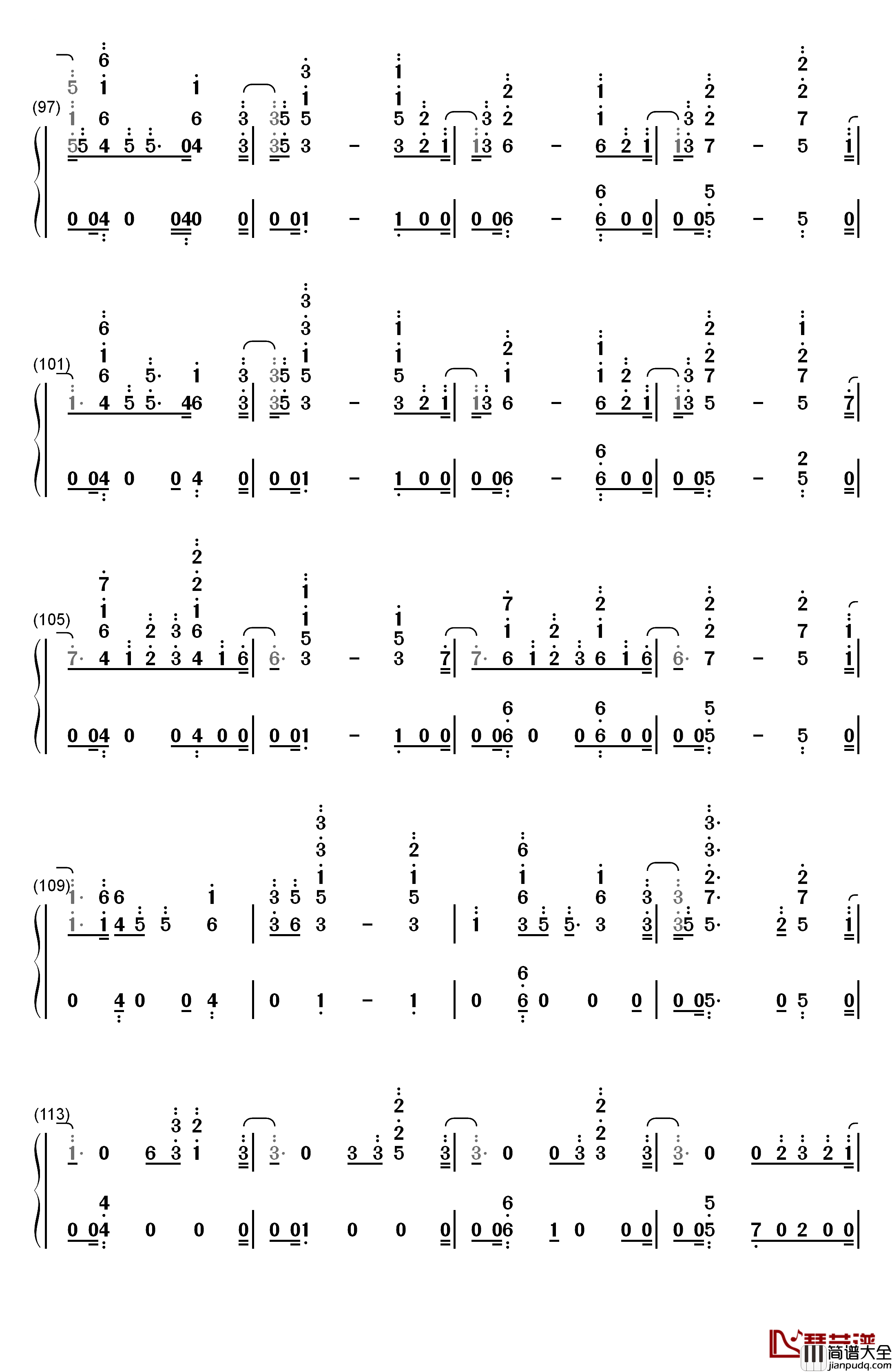 I_Know_You钢琴简谱_数字双手_Craig_David_Bastille