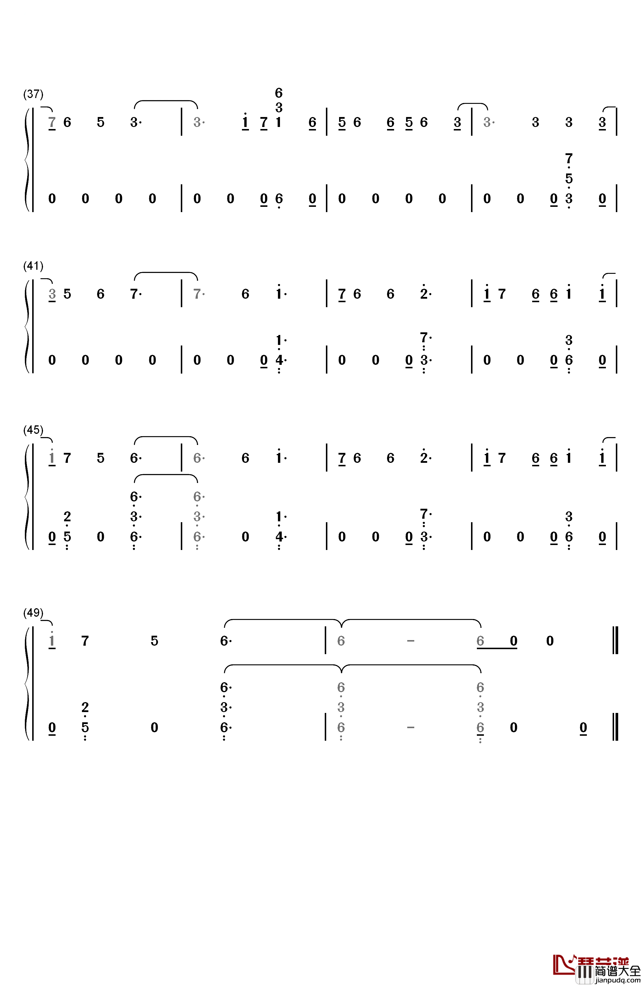 Hands_Of_Gold钢琴简谱_数字双手_Ed_Sheeran
