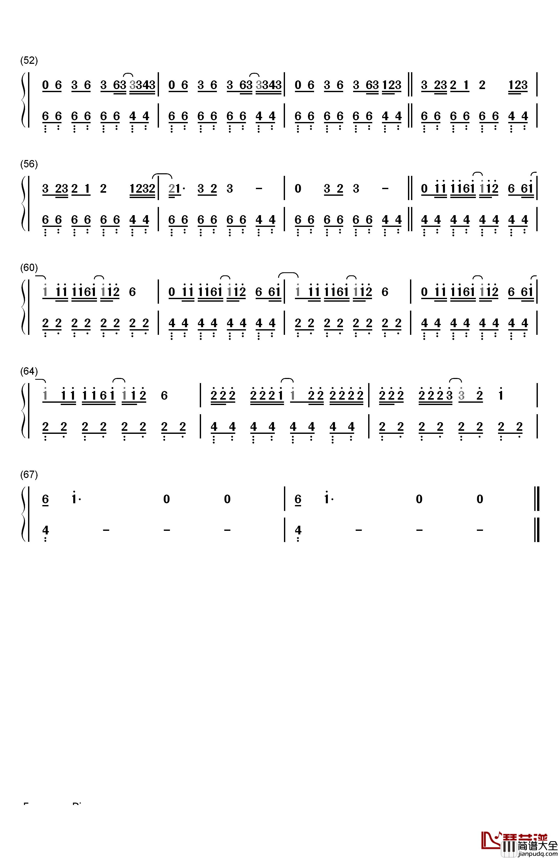 Crazy_in_Love钢琴简谱_数字双手_Beyoncé
