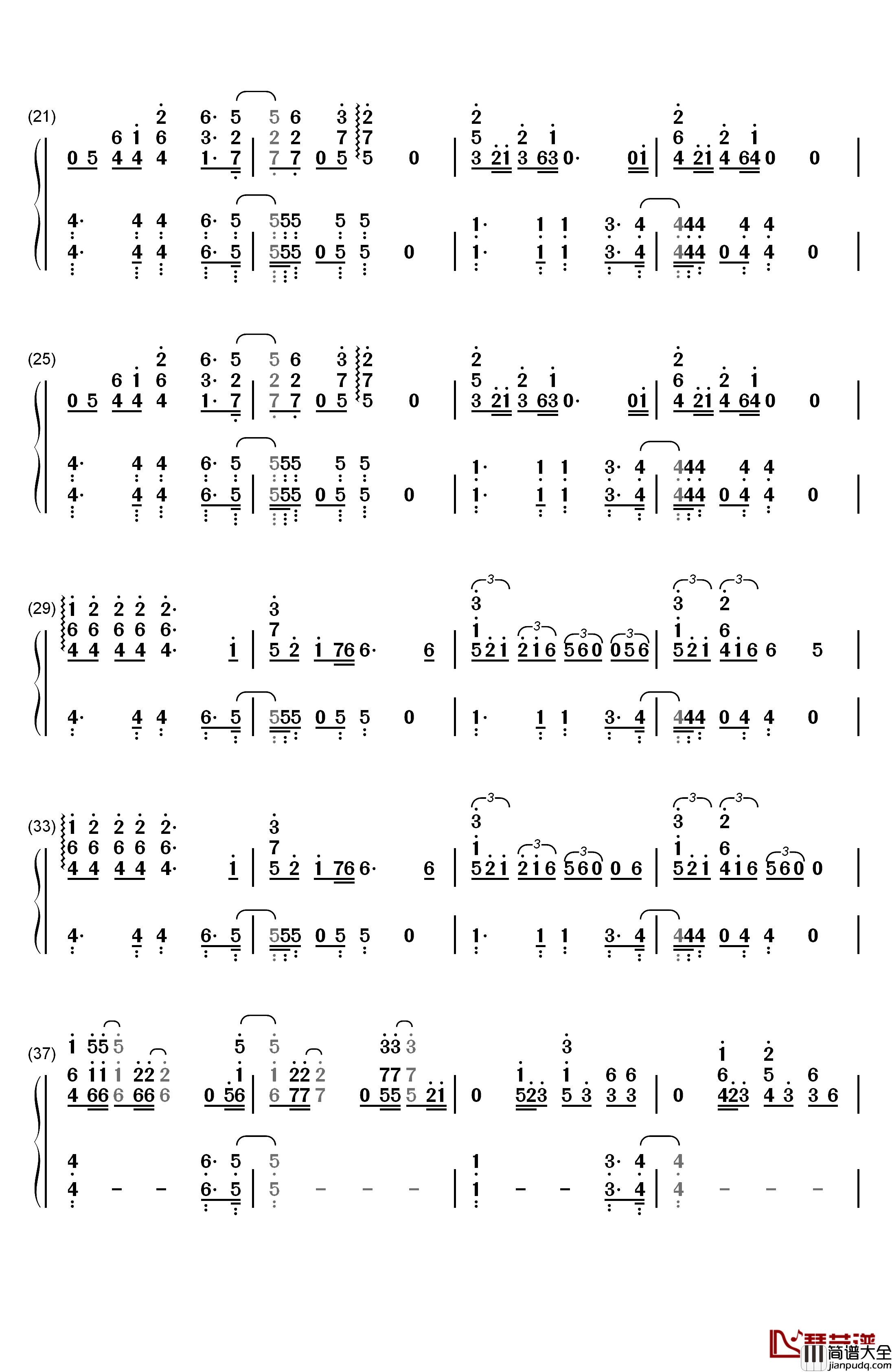 Sexual钢琴简谱_数字双手_Neiked_ft._Dyo