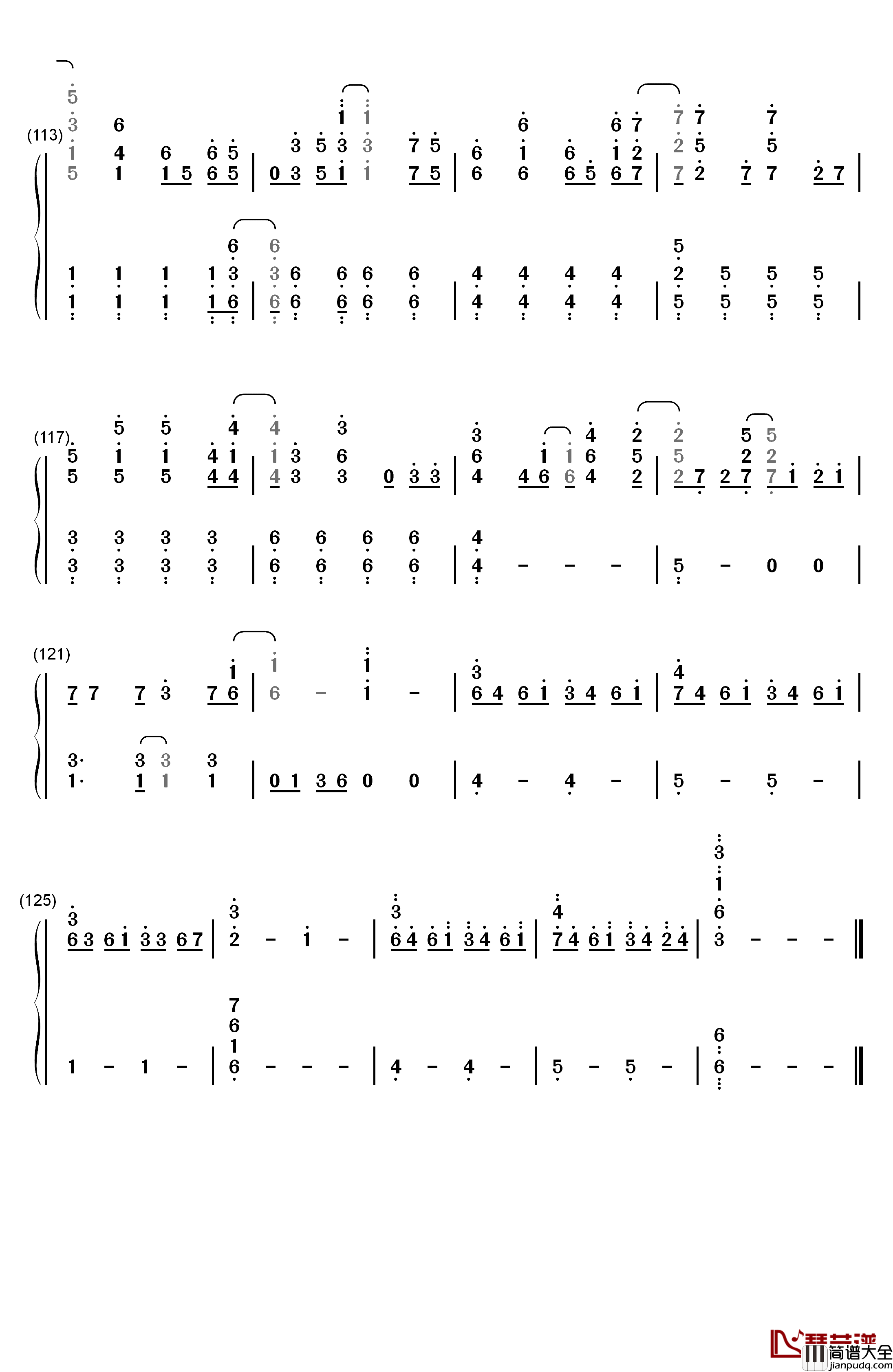 Viva_la_Vida钢琴简谱_数字双手_ColdPlay