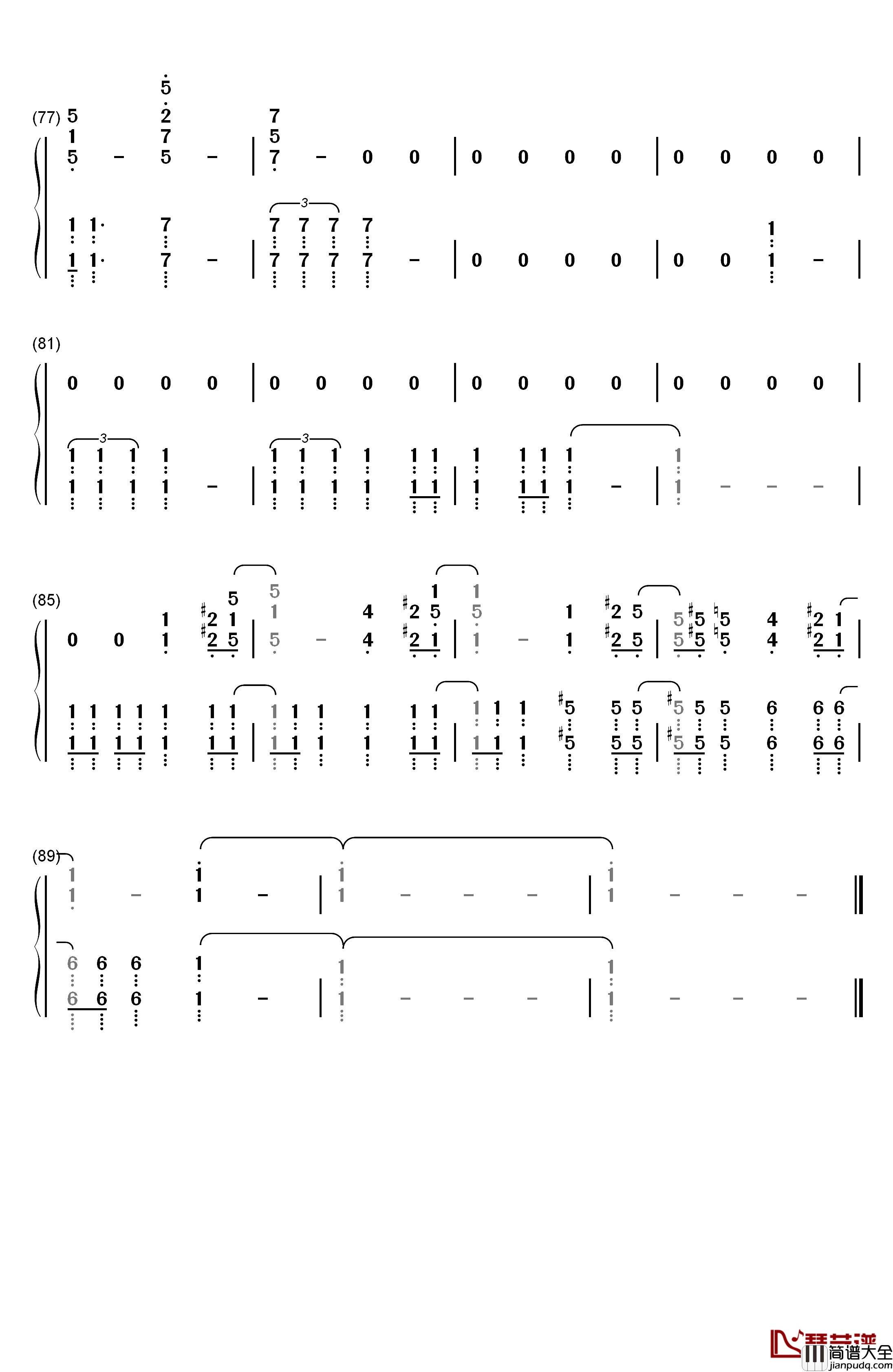 蜘蛛侠英雄远征官方预告片音乐钢琴简谱_数字双手_Michael_Giacchino