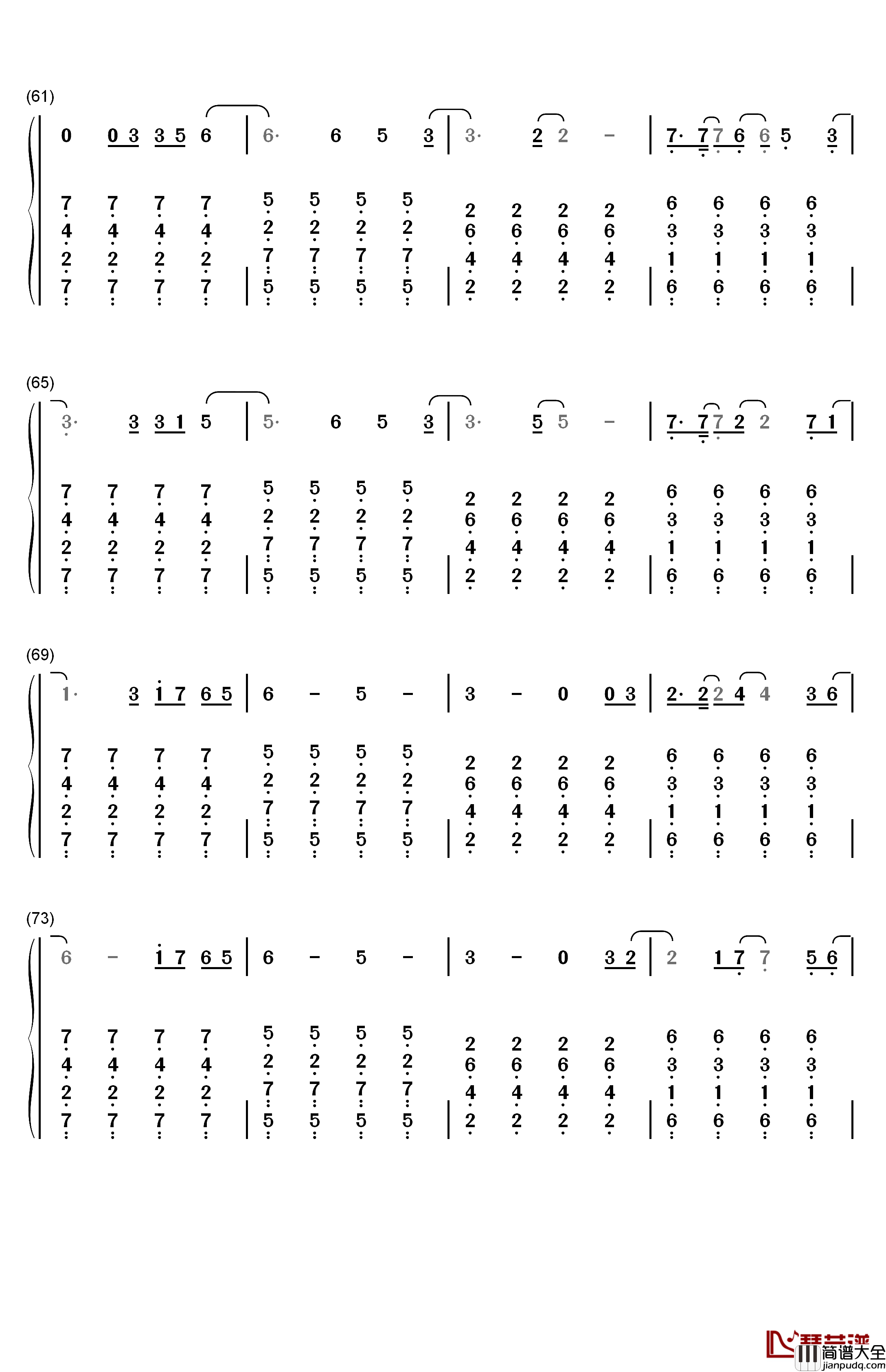 The_Spectre钢琴简谱_数字双手_Alan_Walker