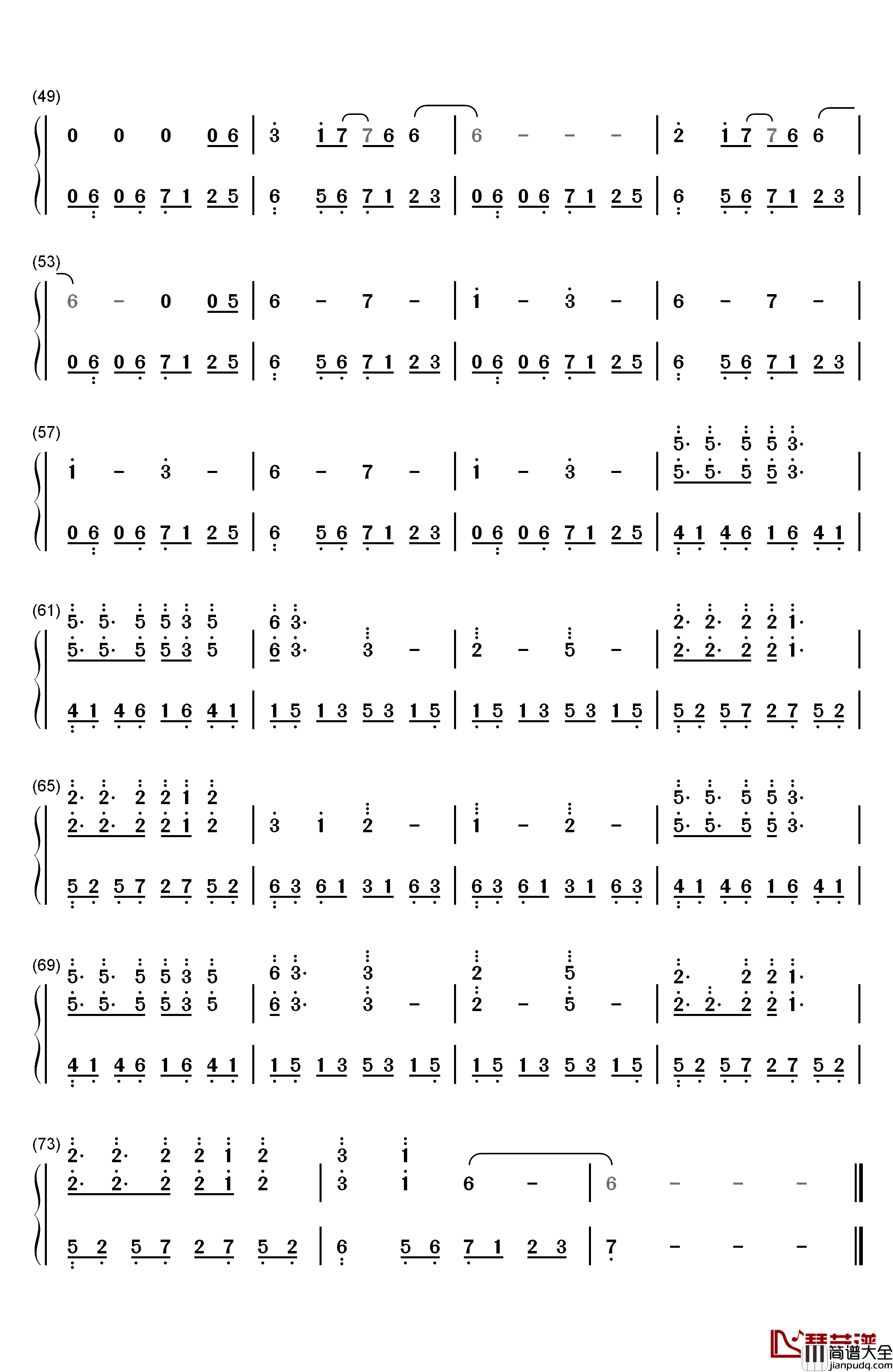 Wake_Up钢琴简谱_数字双手_Eliot_Vassamillet