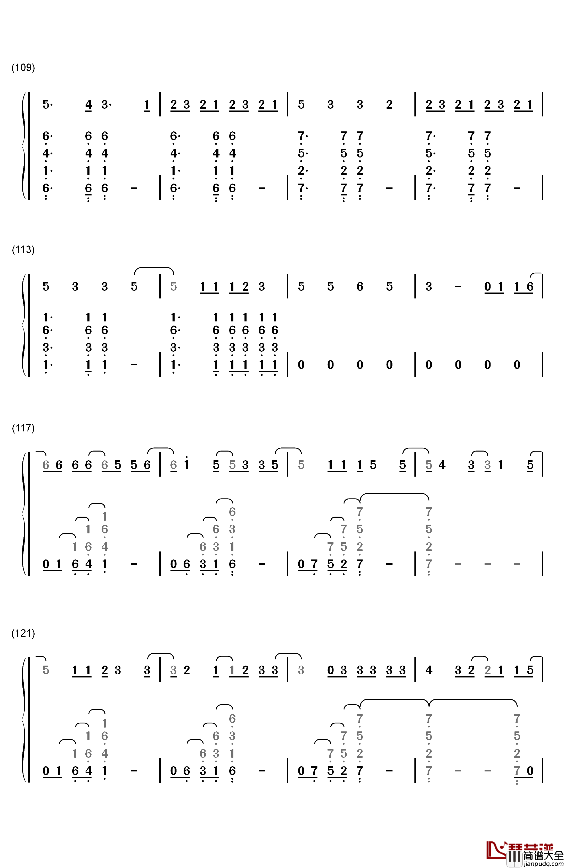 Bedless钢琴简谱_数字双手_Pierce_the_Veil